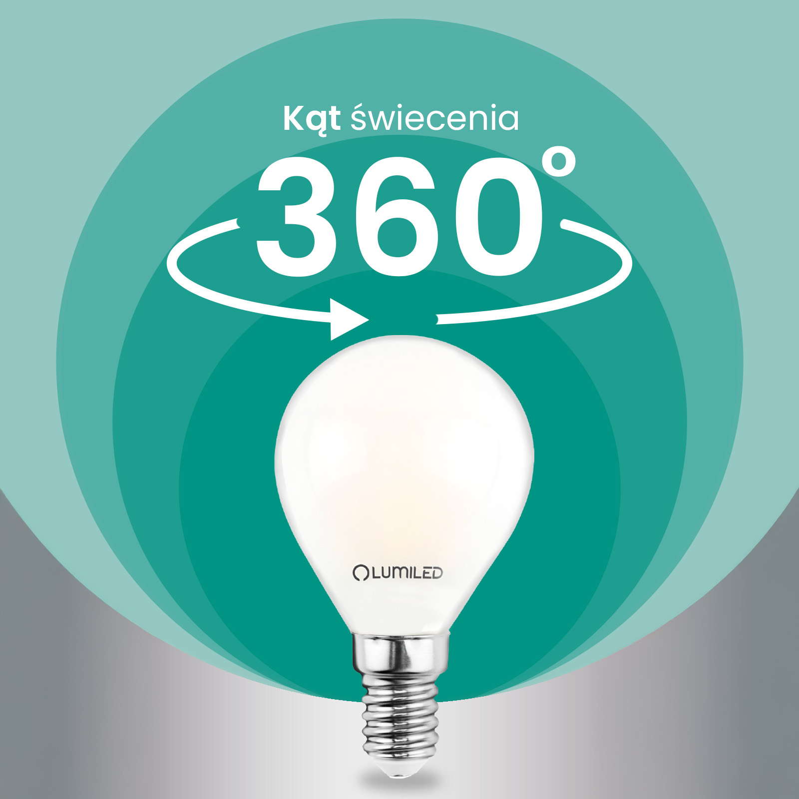 6x Żarówka LED E14 Kulka P45 2,2W 470lm = 40W 2700K Ciepła 360° Filament KLASA A LUMILED - druga cecha produktu