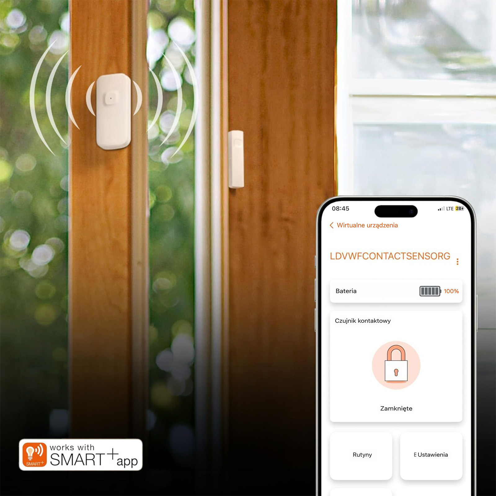Bezprzewodowy Czujnik Alarm Otwarcia Zamknięcia Drzwi i Okien Biały Osram SMART WiFi - trzecia cecha produktu