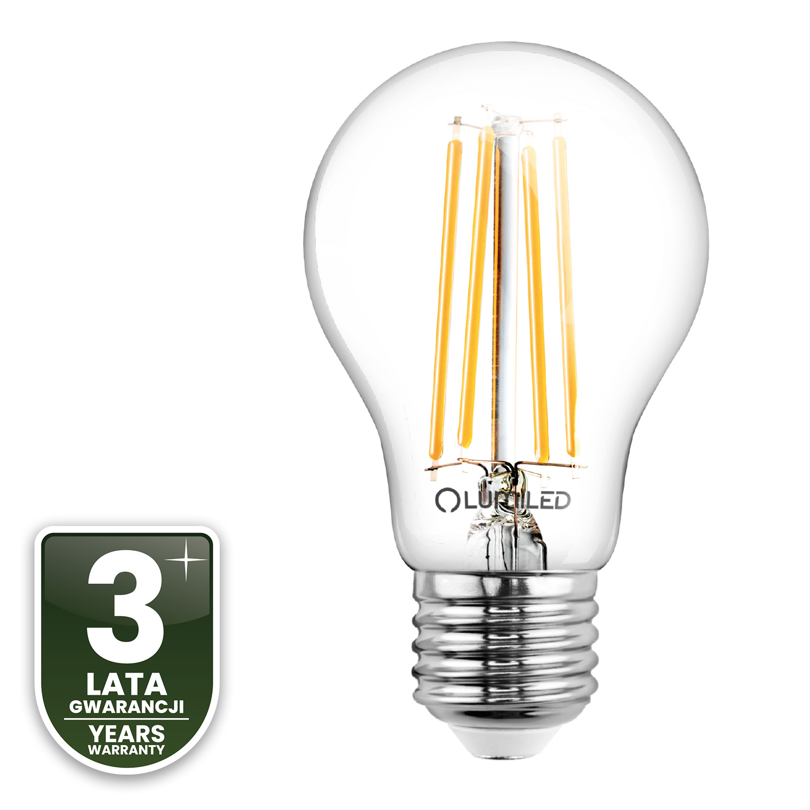 Żarówka LED E27 A60 7W = 60W 810lm 4000K Neutralna 360° FILAMENT LUMILED - czwarta cecha produktu