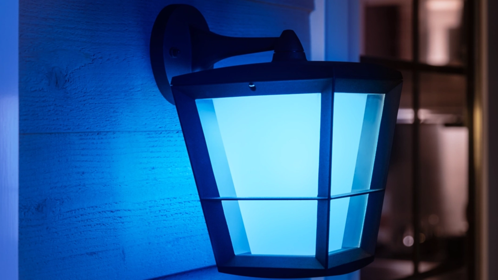 Kinkiet Ogrodowy LED Lampa Zewnętrzna Elewacyjna 15.2W 1140lm IP44 White and Color Ambiance RGB + TW Czarna Inteligentna SMART Zigbee Bluetooth Econic Philips HUE - druga cecha produktu