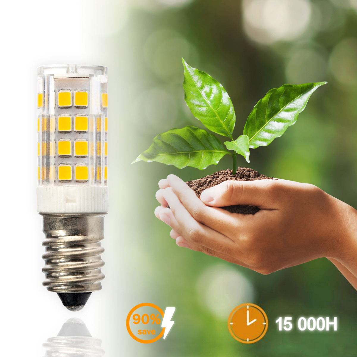 Żarówka LED E14 Tubularna T25 5W = 40W 470lm 3000K Ciepła 320° LUMILED - druga cecha produktu