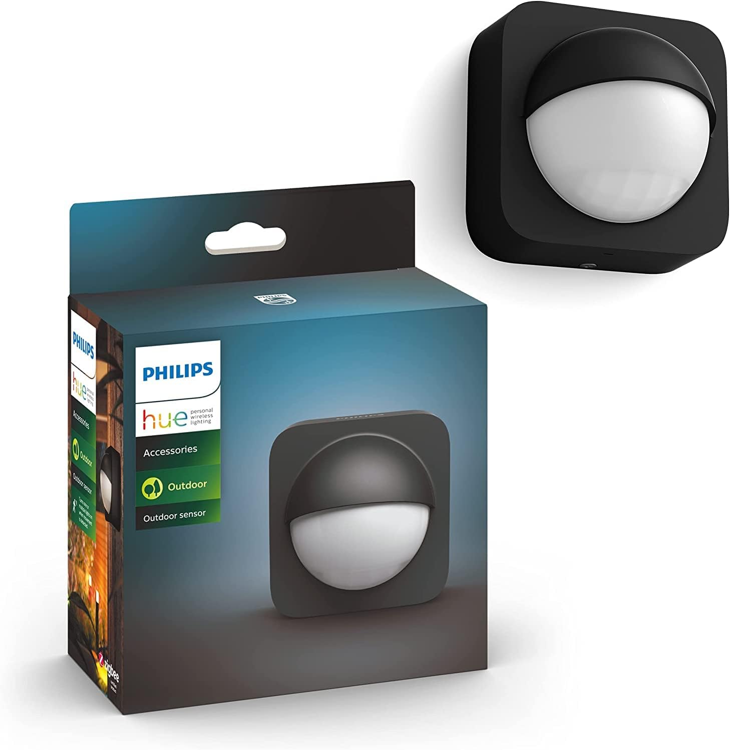 Czujnik Ruchu i Zmierzchu Zewnętrzny IP54 Czarny Zigbee Bluetooth Outdoor Sensor Philips HUE - główne zdjęcie produktu