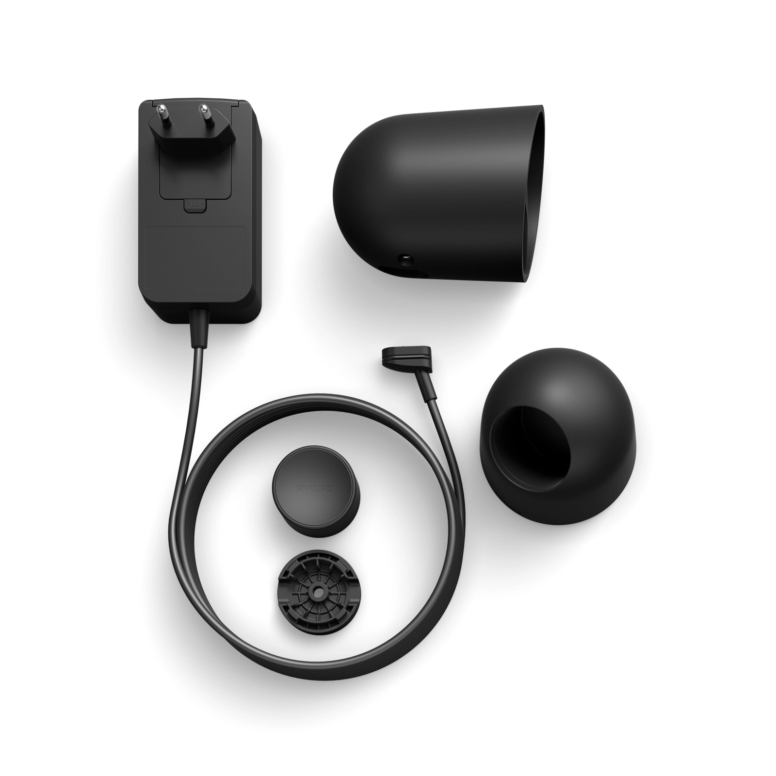 Kamera Przewodowa Wewnętrzna IP 1080p Full HD CMOS Czarna Zigbee WiFi SMART Security Camera Secure Philips HUE - skład produktu