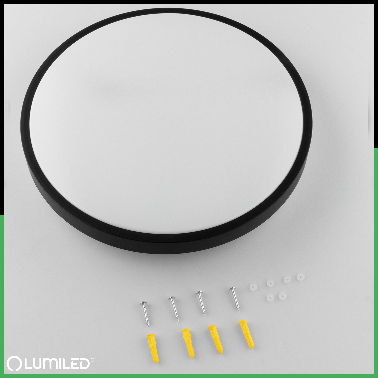 Plafon LED Lampa Sufitowa Natynkowa 24W 4000K CELIS Okrągły IP44 Czarny Ring ALS LUMILED - skład produktu