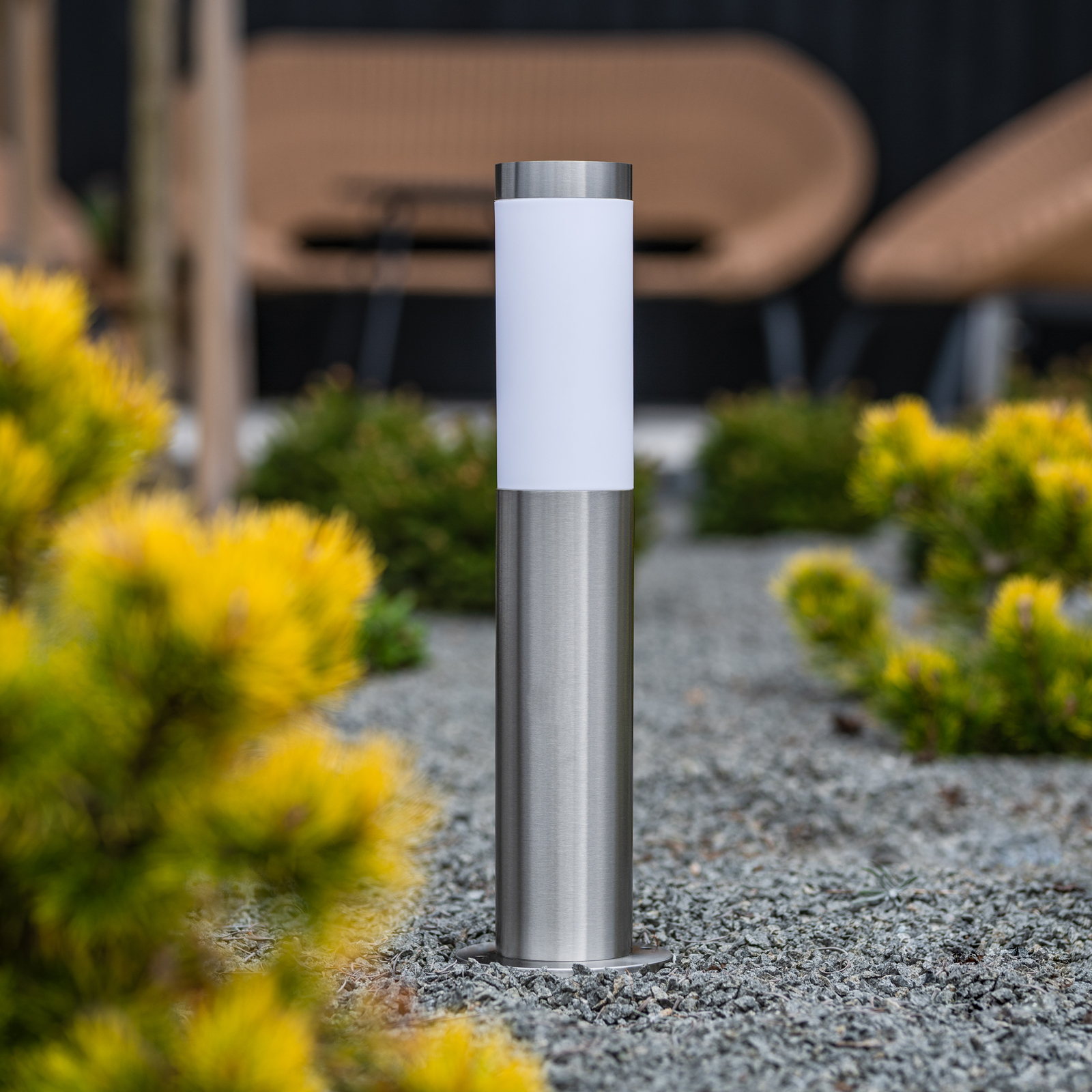 Lampa Ogrodowa Zewnętrzna E27 INOX SŁUPEK 45cm Lilium LUMILED - obszar zastosowań