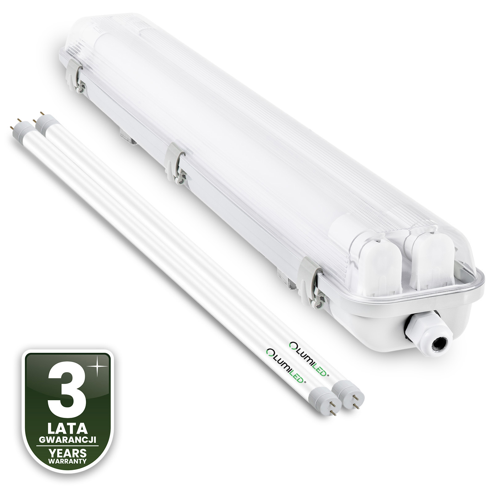 Oprawa Hermetyczna Pyłoszczelna 120cm 2xT8 G13 IP65 + 2x Świetlówki LED 18W - czwarta cecha produktu