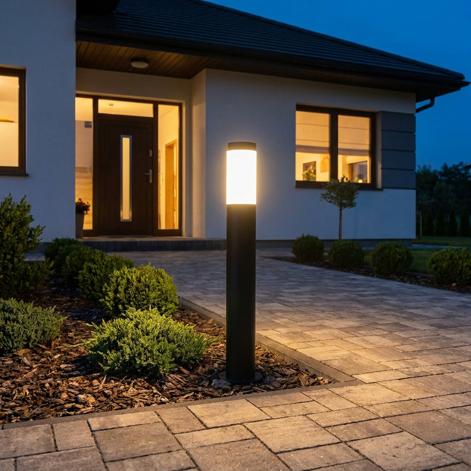 Lampa Ogrodowa Zewnętrzna E27 CZARNY SŁUPEK 65cm Lilium LUMILED - obszar zastosowań