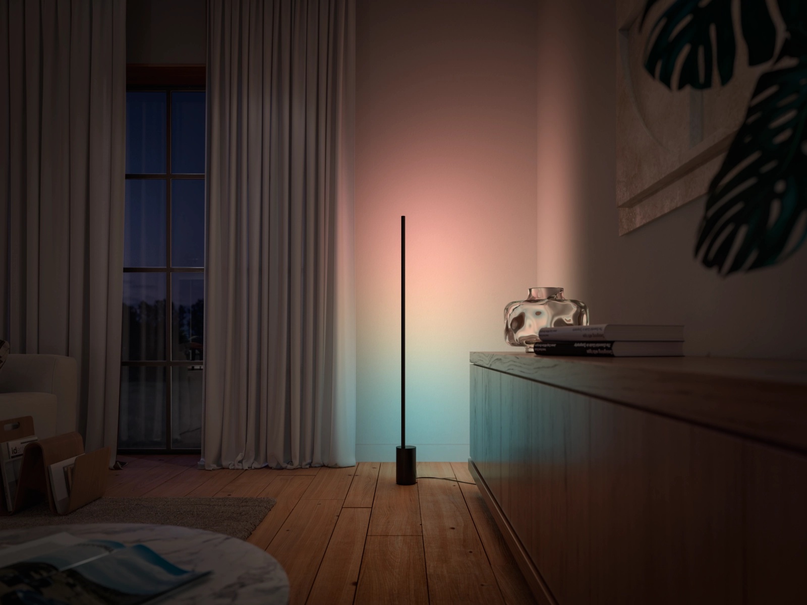 Lampa Podłogowa LED Gradient 29W 2550lm IP20 White and Color Ambiance RGB + TW Czarna 145cm Inteligentna SMART Zigbee Bluetooth Signe Philips HUE - trzecia cecha produktu