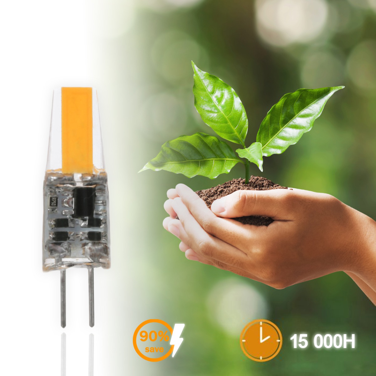Żarówka LED G9 Kapsułka 5W = 50W 550lm 3000K Ciepła 360° FILAMENT LUMILED - druga cecha produktu