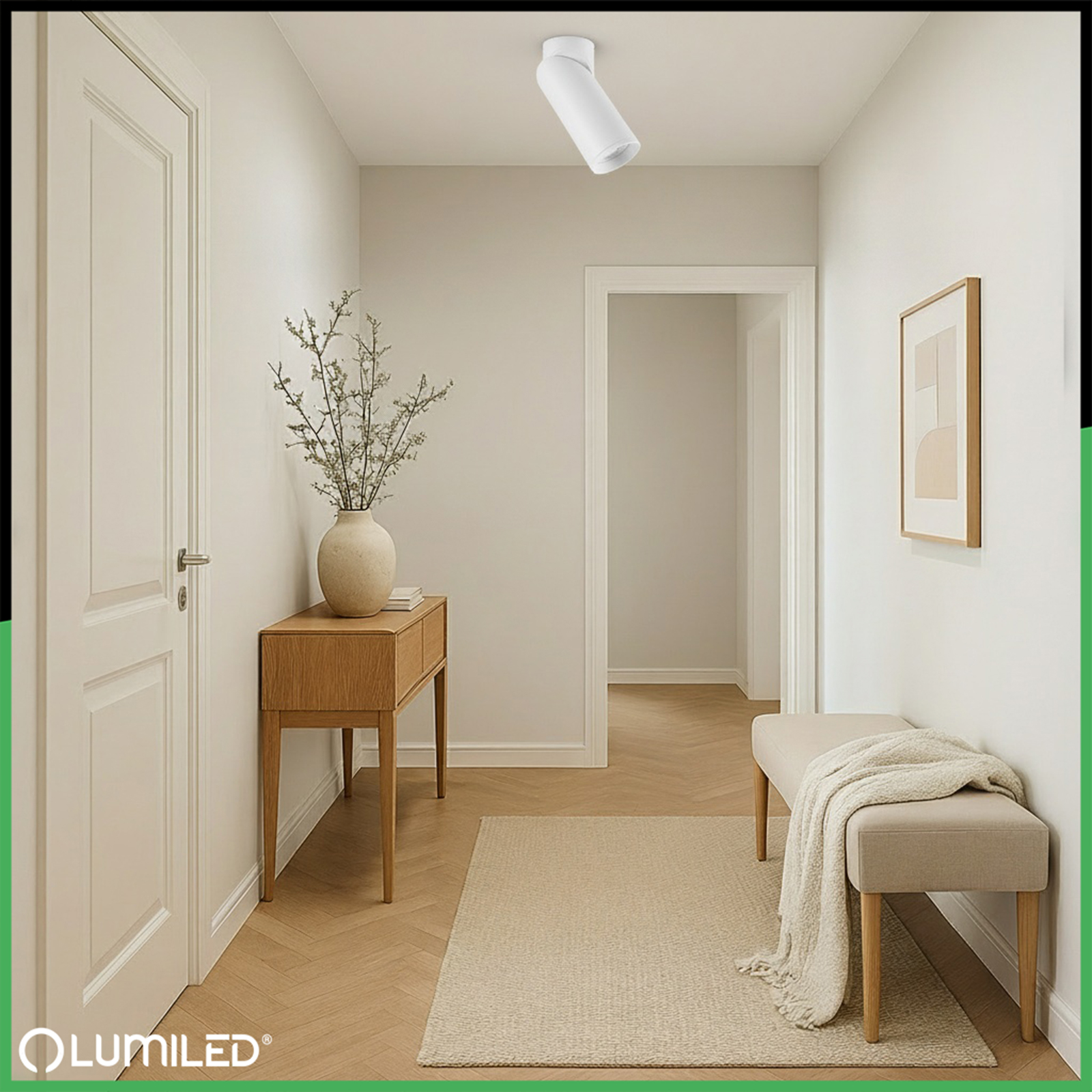 Lampa Sufitowa SPOT TUBA Reflektor Oprawa Halogenowa 1x GU10 TABULA LUMILED - obszar zastosowań