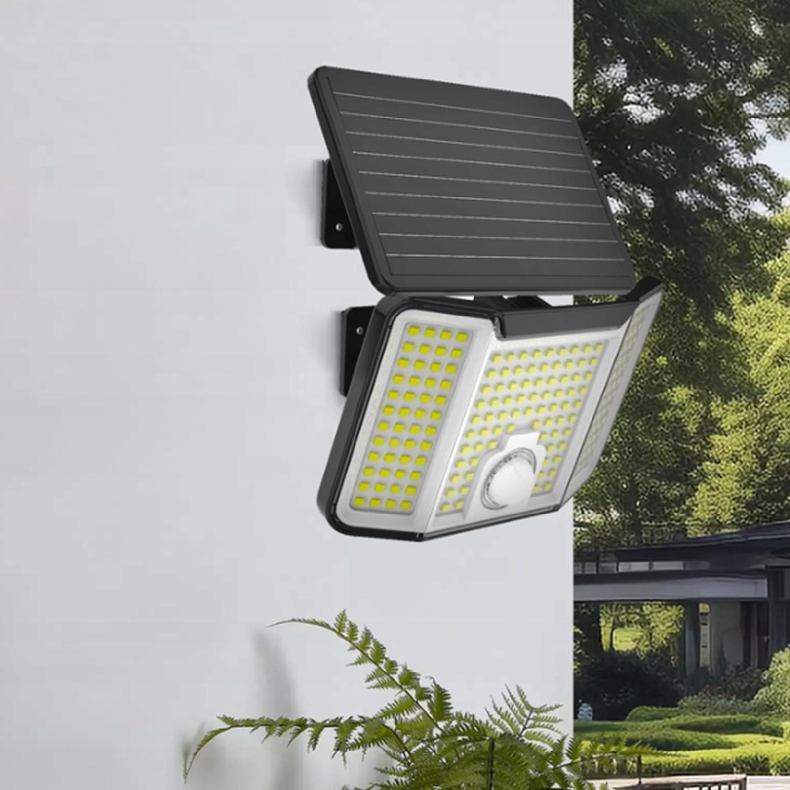 Naświetlacz Solarny Lampa Elewacyjna LED 6500K IP44 Czujnik Ruchu i Zmierzchu LENO LUMILED - aranżacja