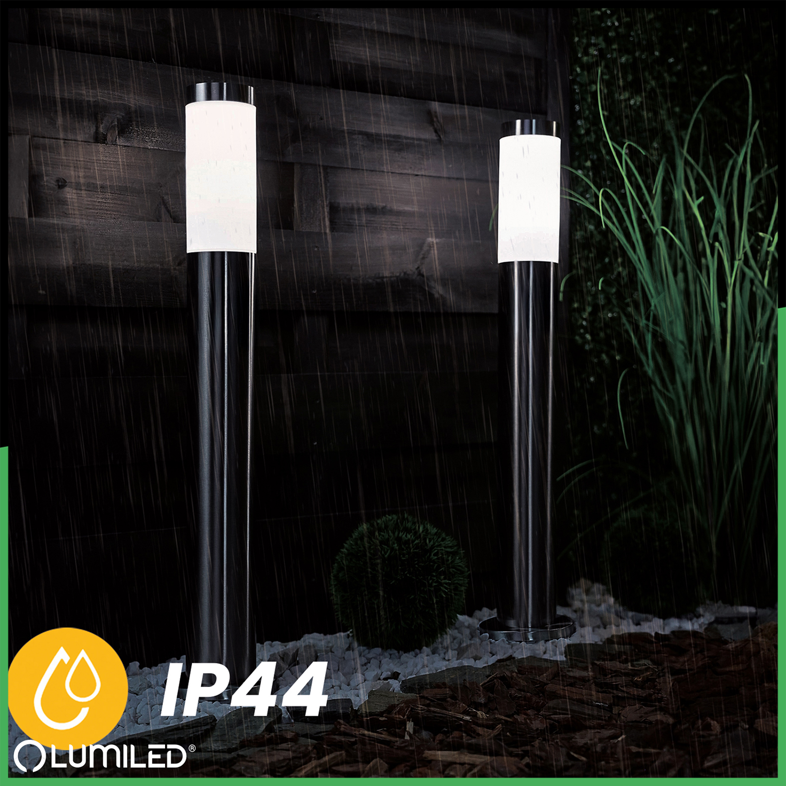 Lampa Ogrodowa Zewnętrzna E27 INOX SŁUPEK 65cm Lilium LUMILED - trzecia cecha produktu