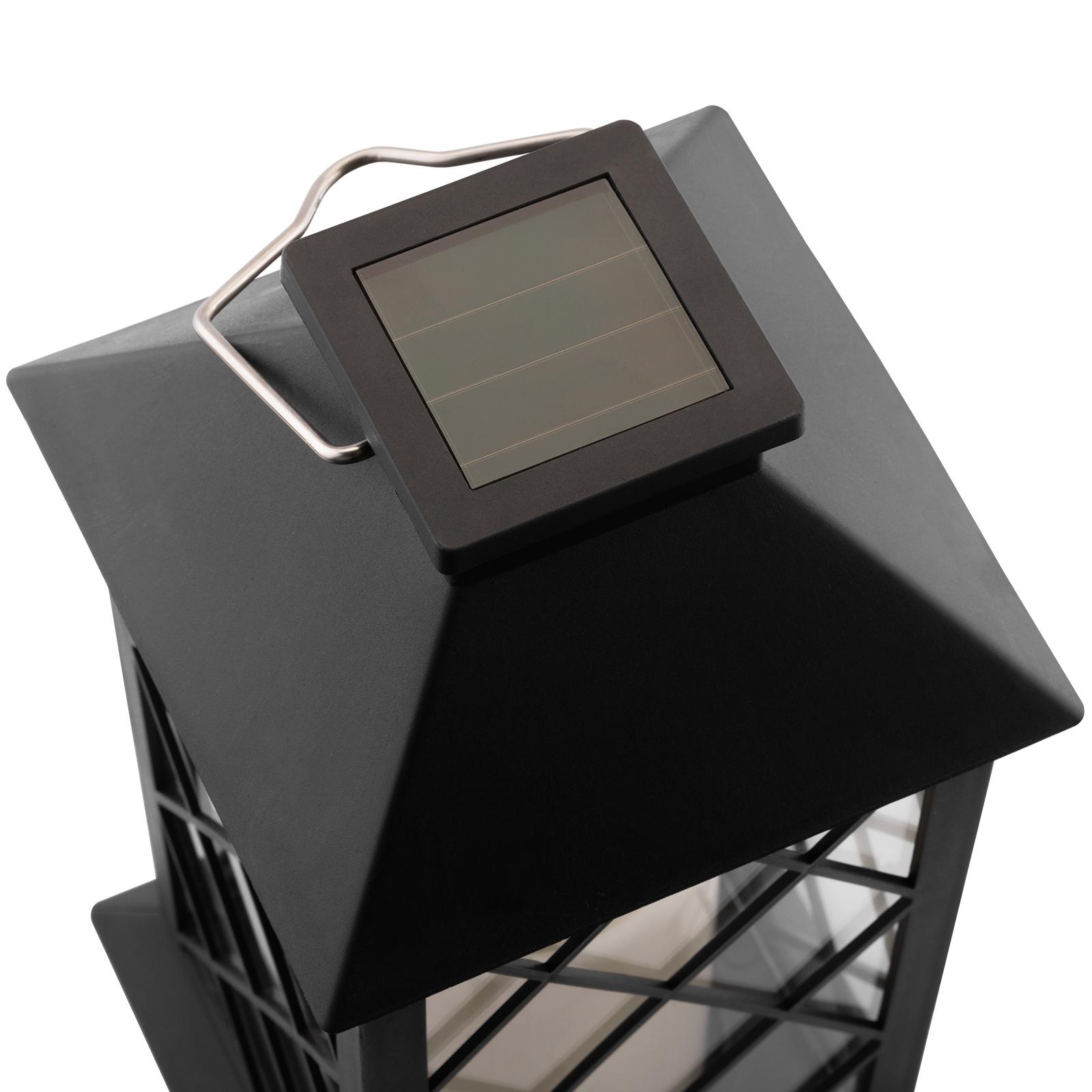 Lampa Solarna Ogrodowa LED Stojąca Latarnia LIRIO 2 IP44 Wisząca Czarna Latarenka LUMILED - druga cecha produktu