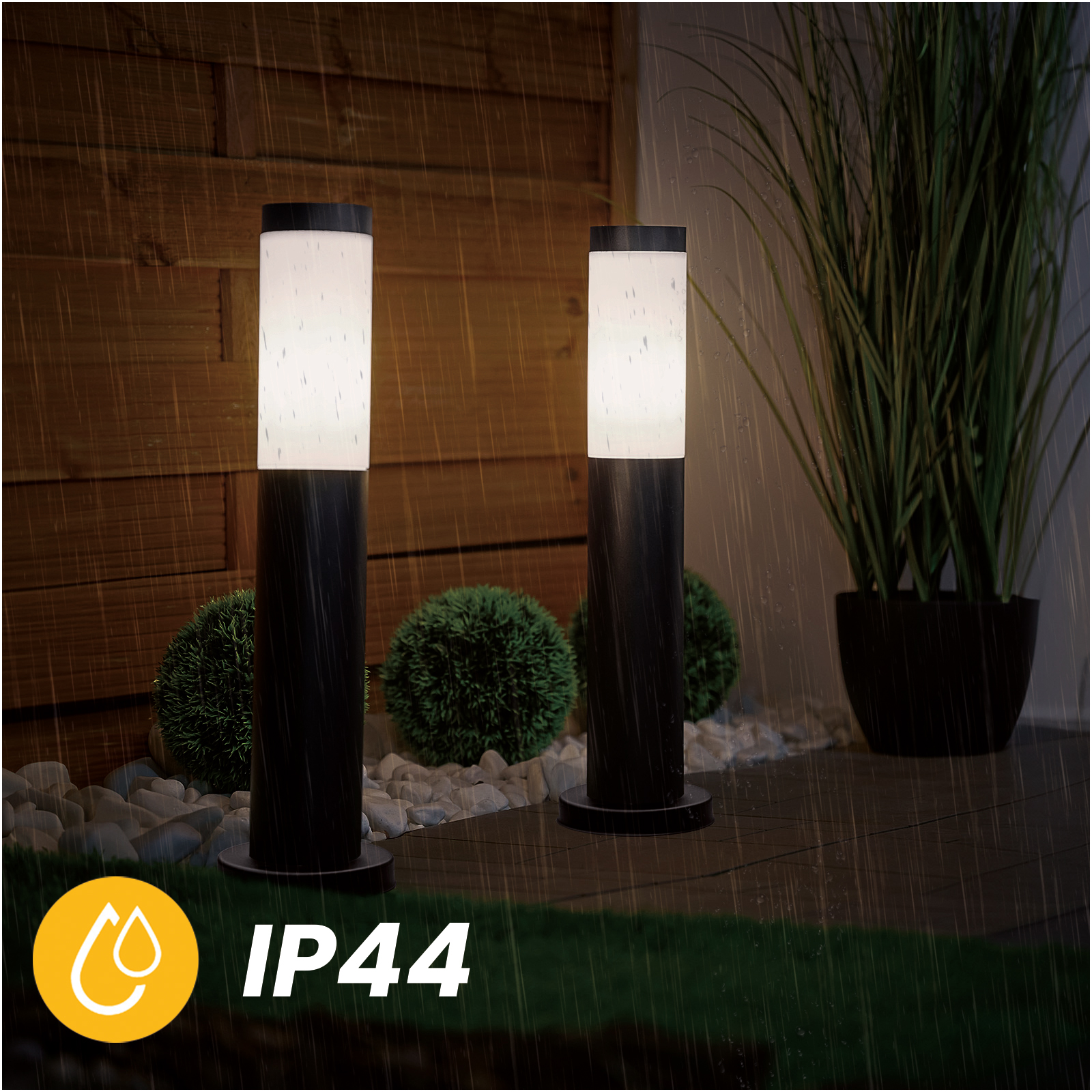 Lampa Ogrodowa Zewnętrzna E27 CZARNY SŁUPEK 45cm Lilium LUMILED - trzecia cecha produktu