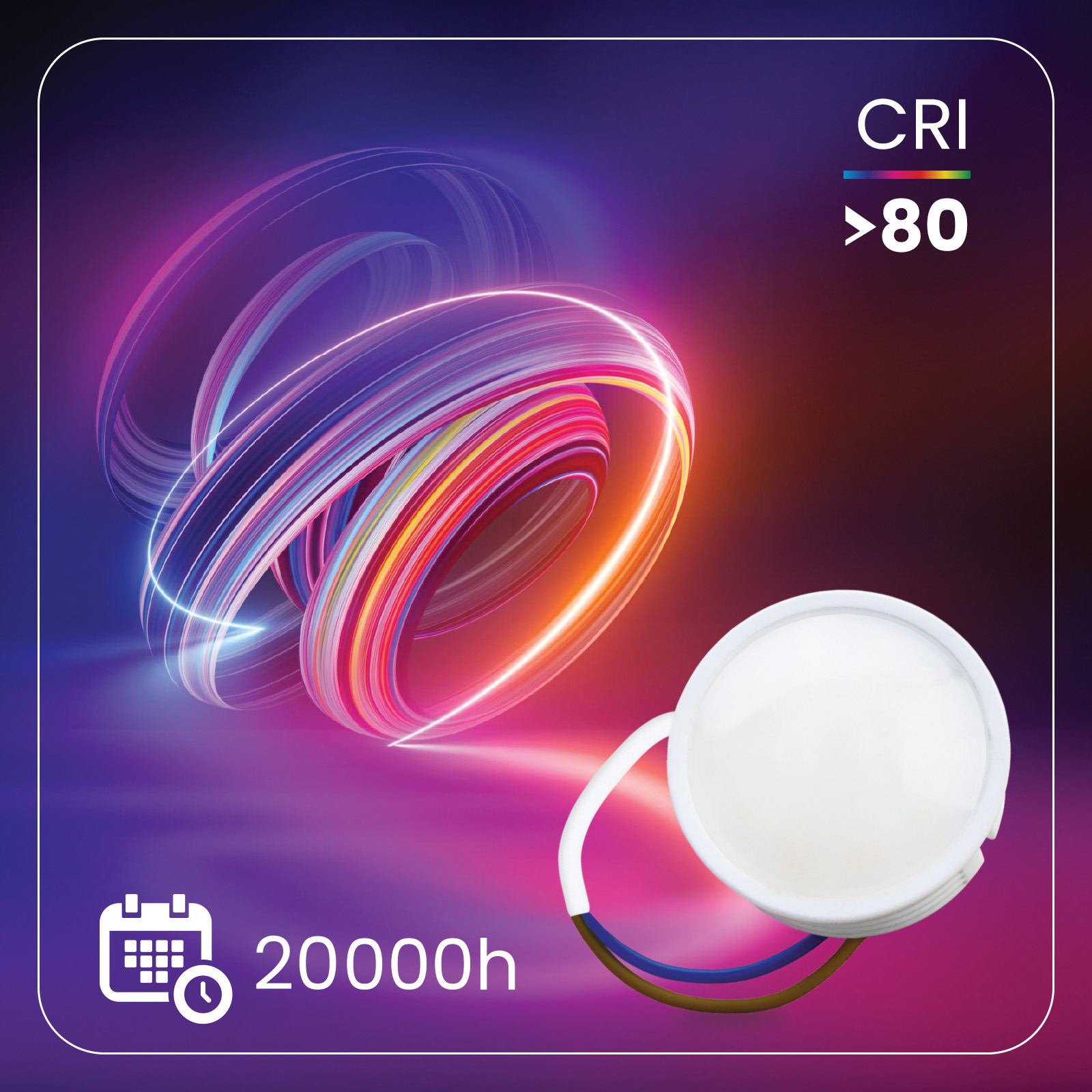 10x Wkład do Opraw LED Żarówka Moduł INSERT Reflektor 7W = 60W 670lm 4000K Neutralna 120° LUMILED - druga cecha produktu