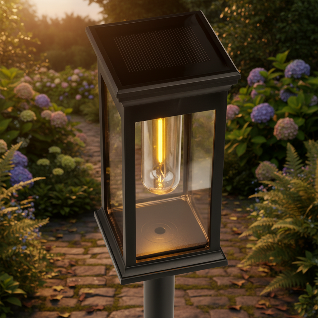 Lampa Solarna LED DOREA Ogrodowa Zewnętrzna Wbijana IP44 Ozdobna Lampka Słupek LUMILED - pierwsza cecha produktu