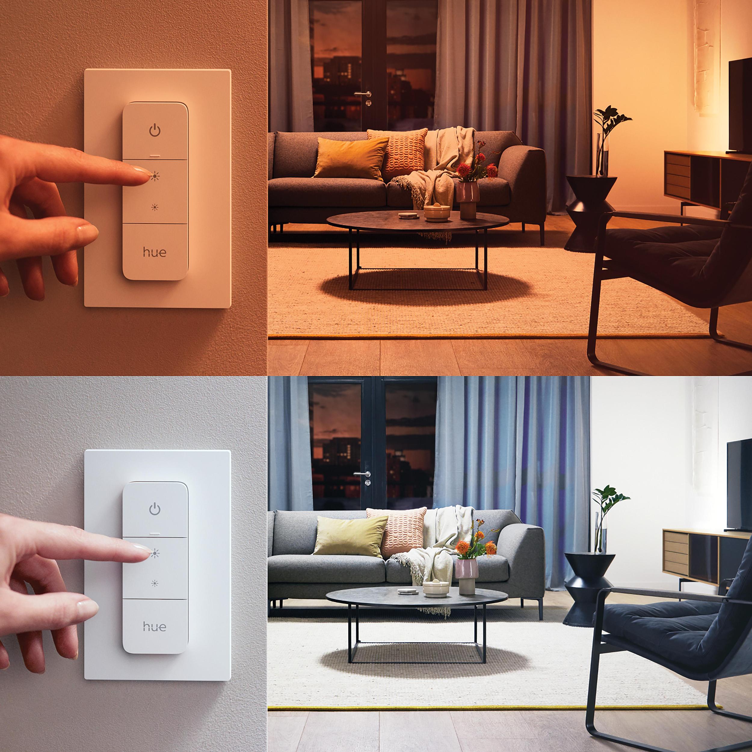 3x Żarówka LED E27 A60 10.5W = 75W 1055lm 2200-6500K CCT SMART Inteligentna Bluetooth ZigBee White Ambiance + Mostek Bridge + Regulator PILOT Zestaw Startowy Philips HUE - czwarta cecha produktu