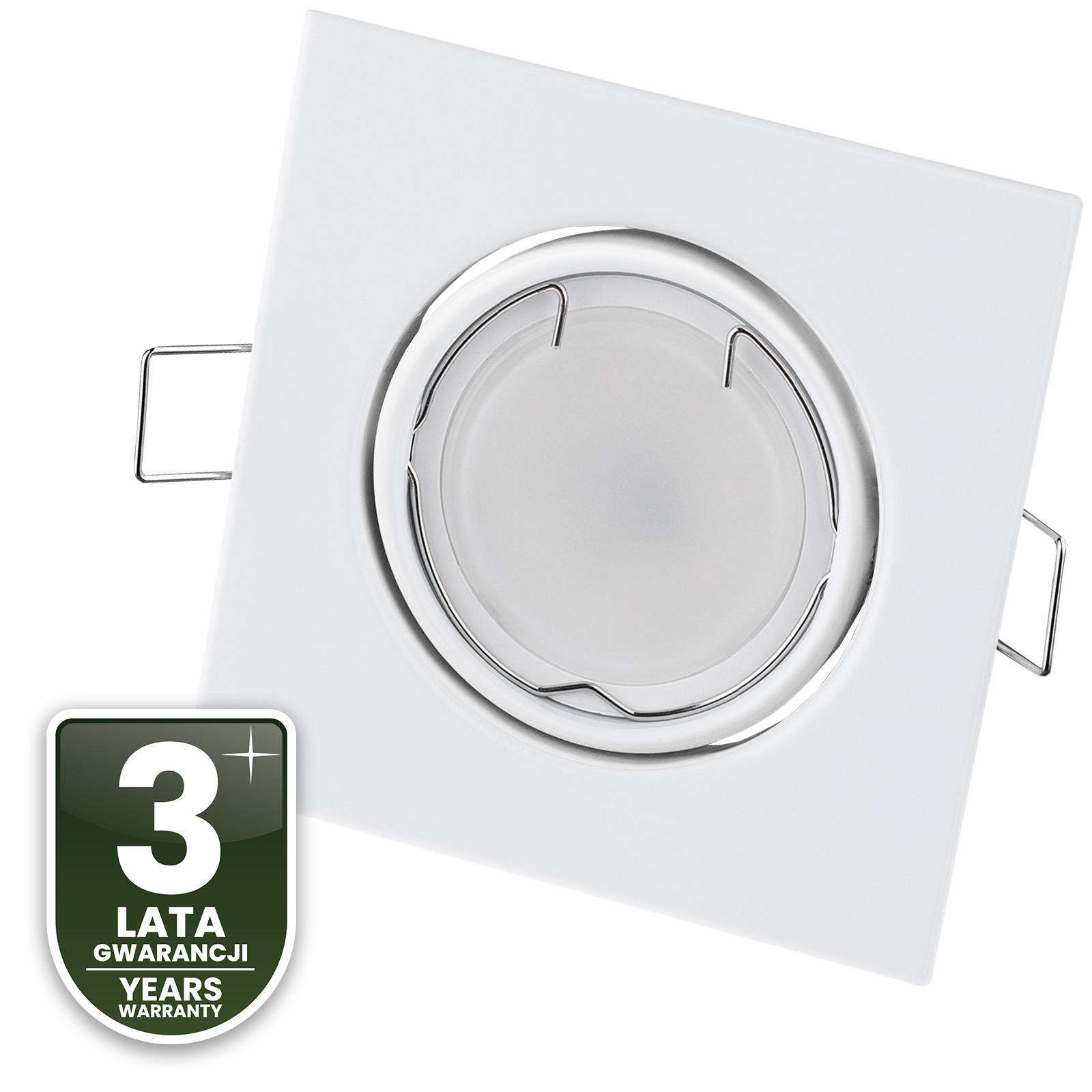 Oprawa HALOGENOWA Podtynkowa Ruchoma Kwadrat PICTOR Biała Blacha MR16 GU10 - czwarta cecha produktu