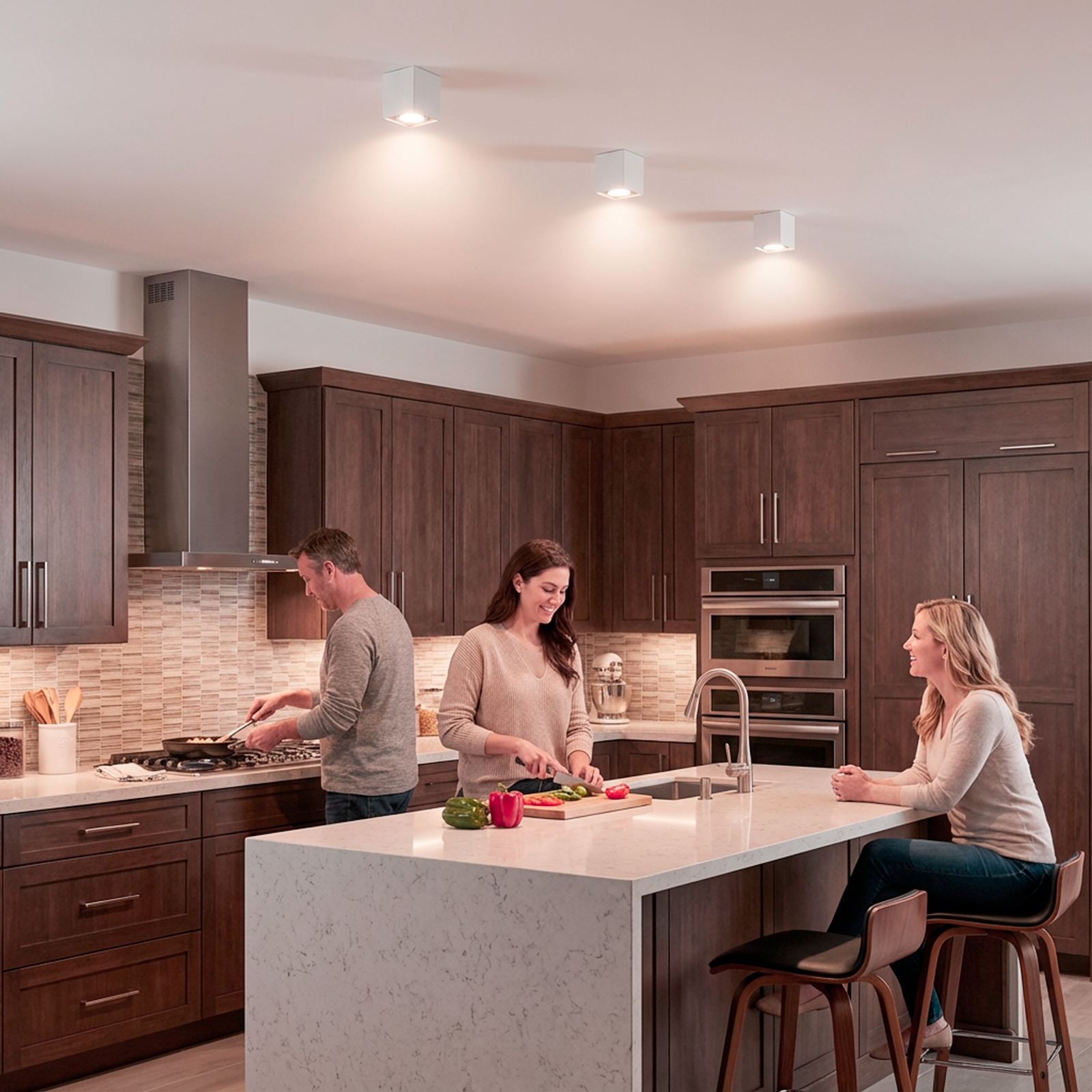 Oprawa Natynkowa HALOGENOWA Spot Tuba Ruchoma GU10 Kwadratowa Biała 84mm AMAT-M LUMILED - obszar zastosowań