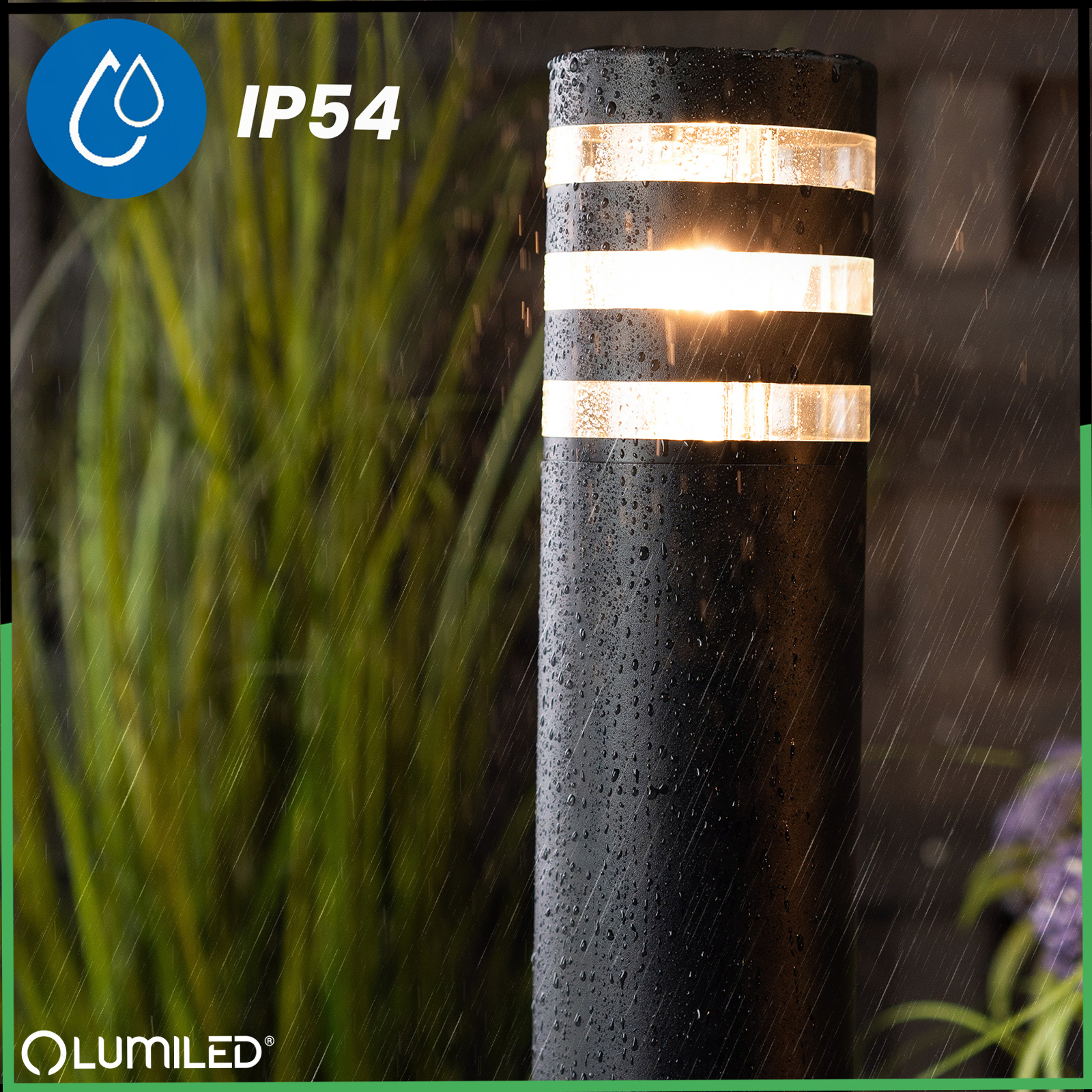 Lampa Ogrodowa Słupek Zewnętrzny Stojący E27 LED RINGO 80cm LUMILED - trzecia cecha produktu