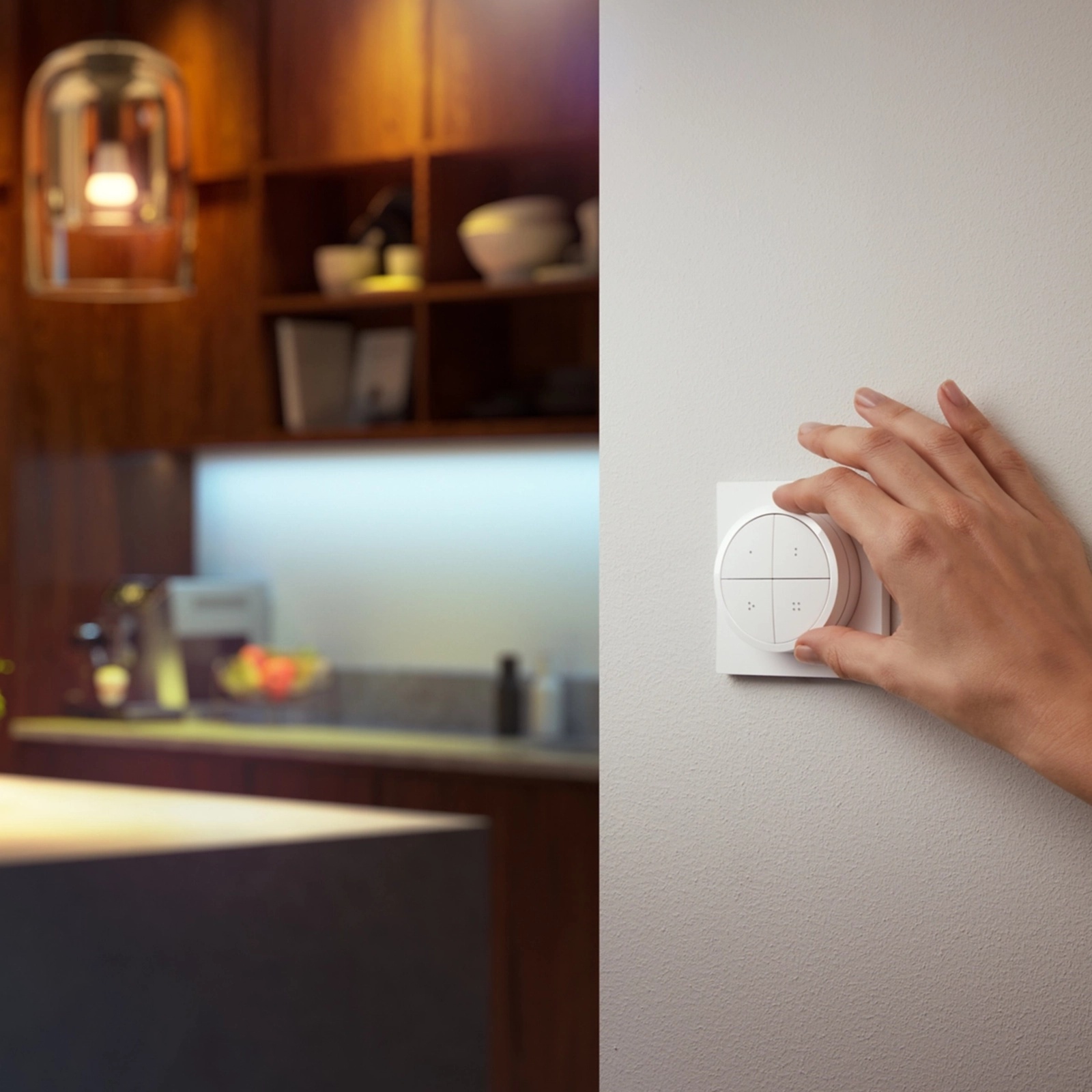 Kontroler Włącznik Ściemniacz Pilot Biały Regulator Zigbee Bluetooth Tap Dial Switch Philips HUE - druga cecha produktu