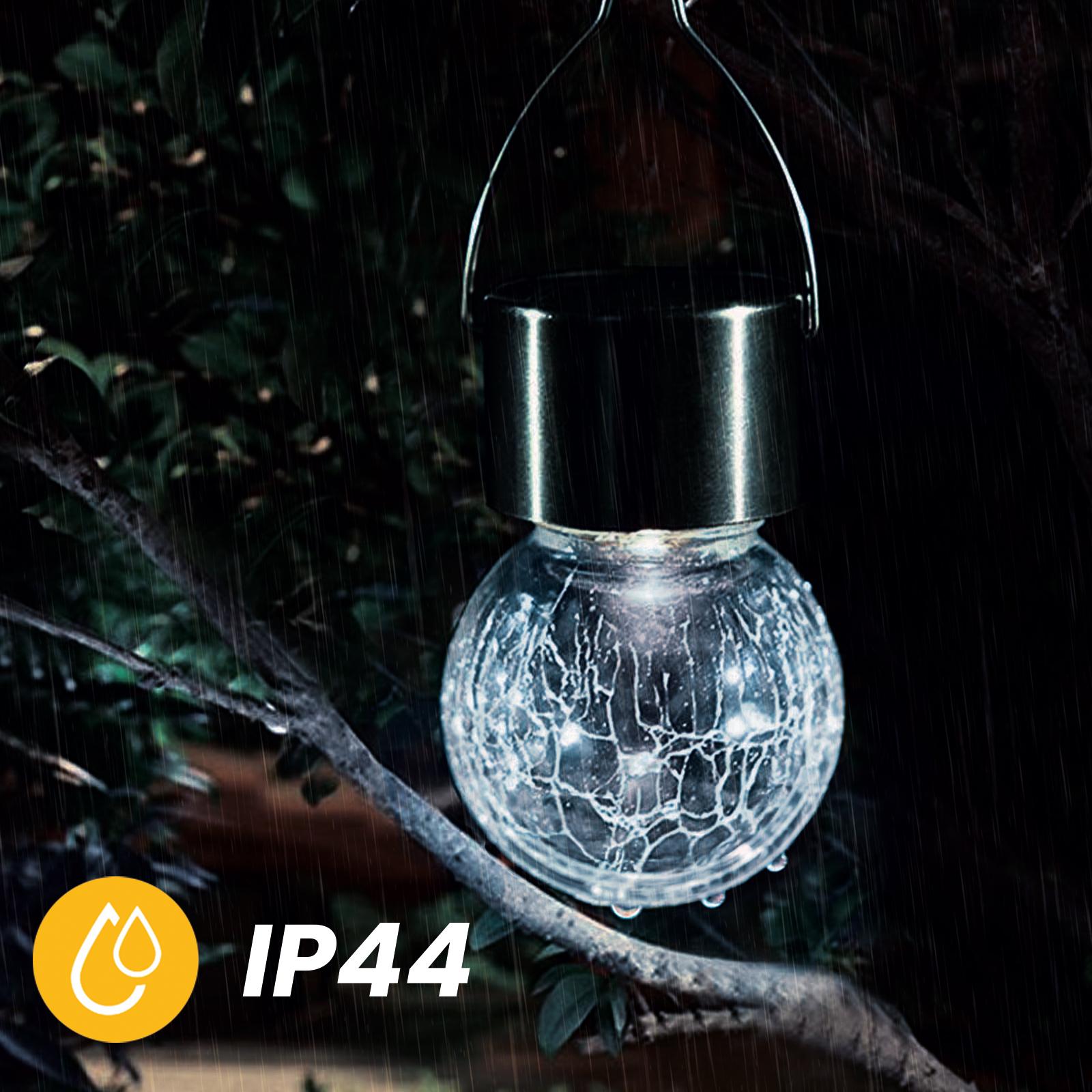 Lampa Solarna LED KULKA Ogrodowa Wisząca Szklana MARANTA IP44 6500K LUMILED - trzecia cecha produktu