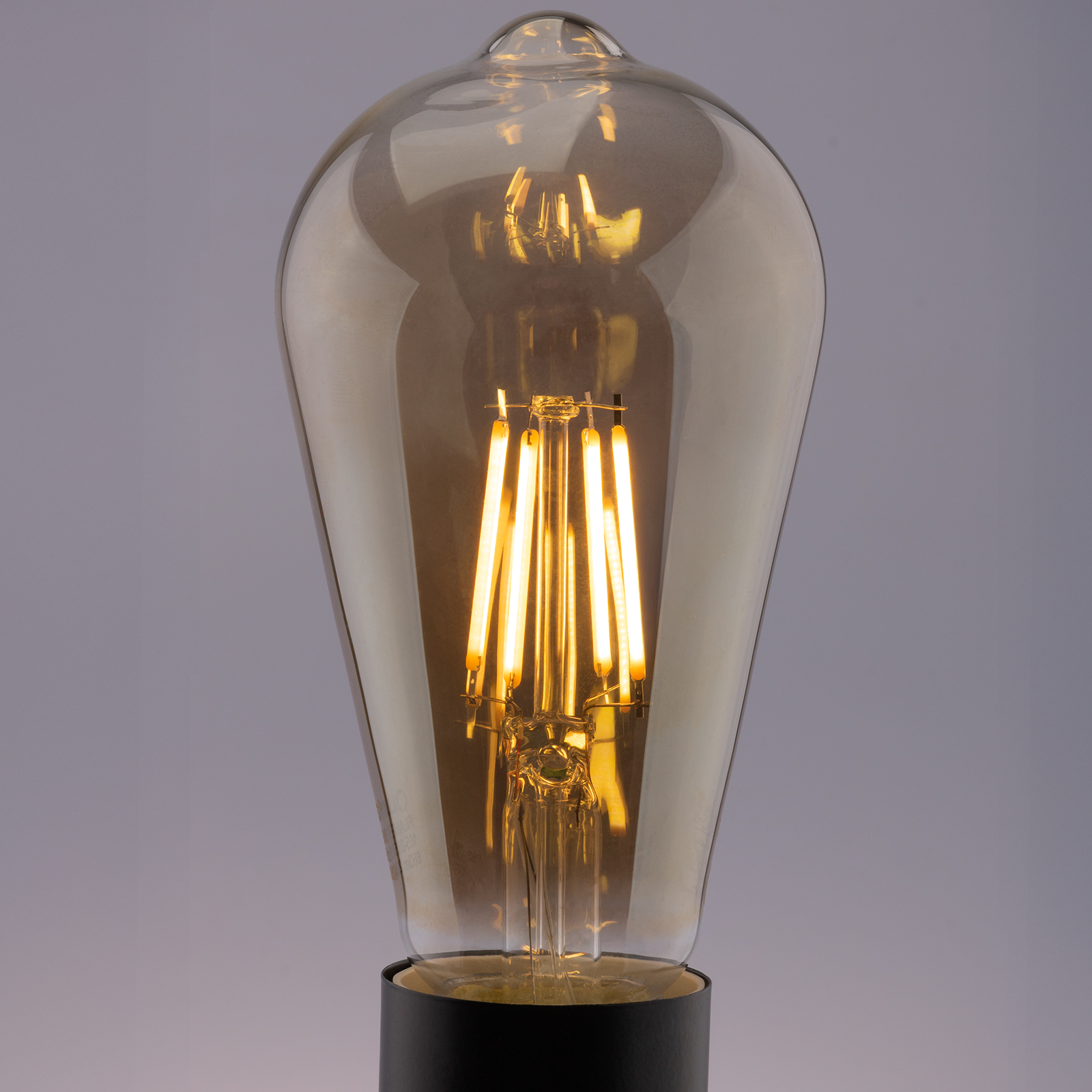 Żarówka LED E27 Edison ST64 6W = 50W 660lm 2200K Ciepła 360° DYMIONA FILAMENT LUMILED - aranżacja