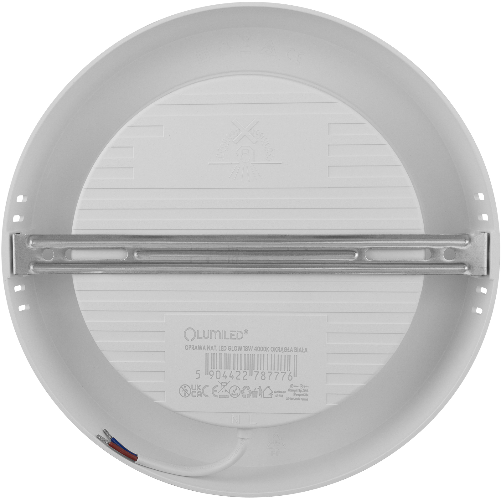 Oprawa Natynkowa Lampa LED Sufitowa 18W Okrągła 4000K GLOW Biała LUMILED - pierwsza cecha produktu