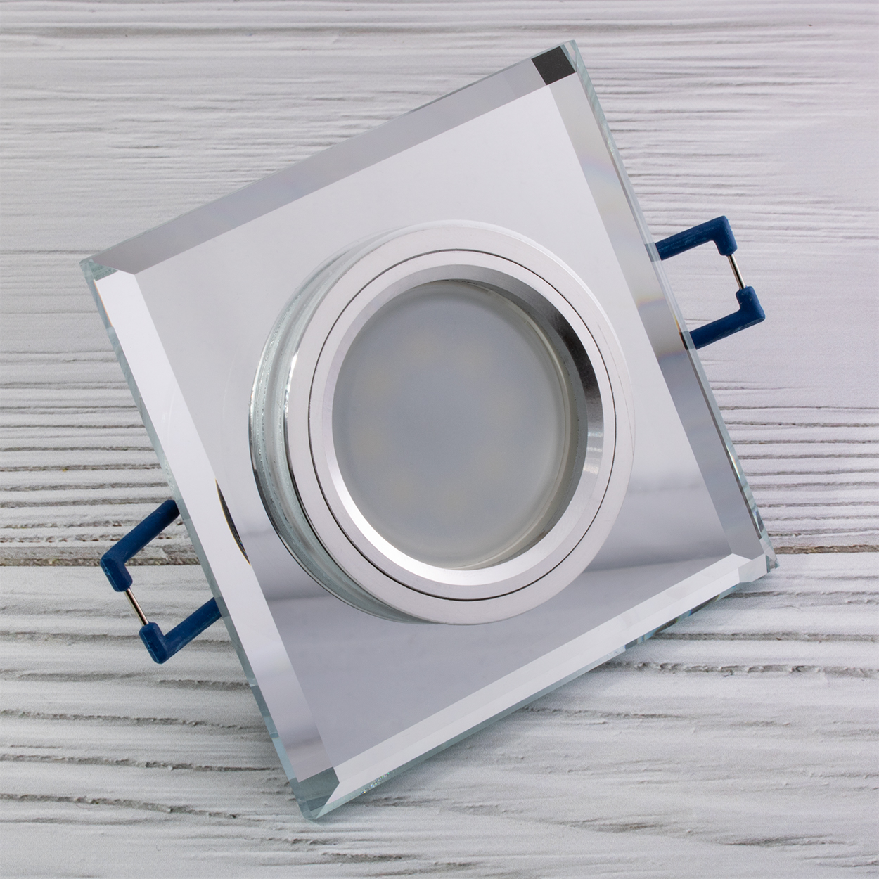 Zestaw Oprawa Podtynkowa Stała GU10 MR15 Kwadrat Szklana Ariel LUMILED + Żarówka LED GU10 6W 3000K 120° - druga cecha produktu