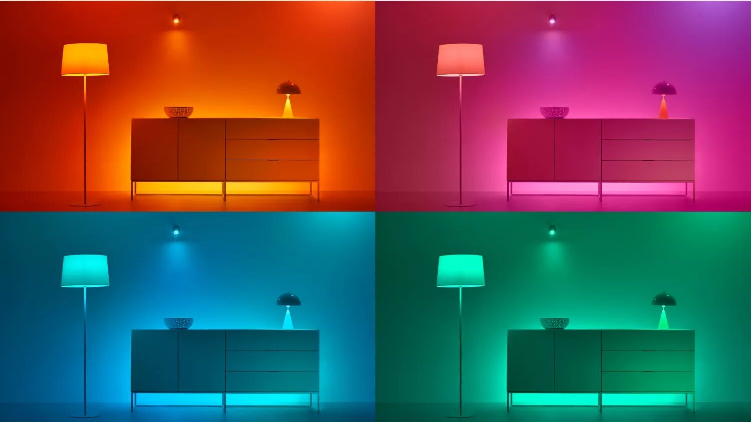 Żarówka LED E14 Świeczka C37 4.9W = 40W 470lm 2200-6500K RGB + TW Inteligentna SMART WiFi Bluetooth Aplikacja WiZ Philips - obszar zastosowań