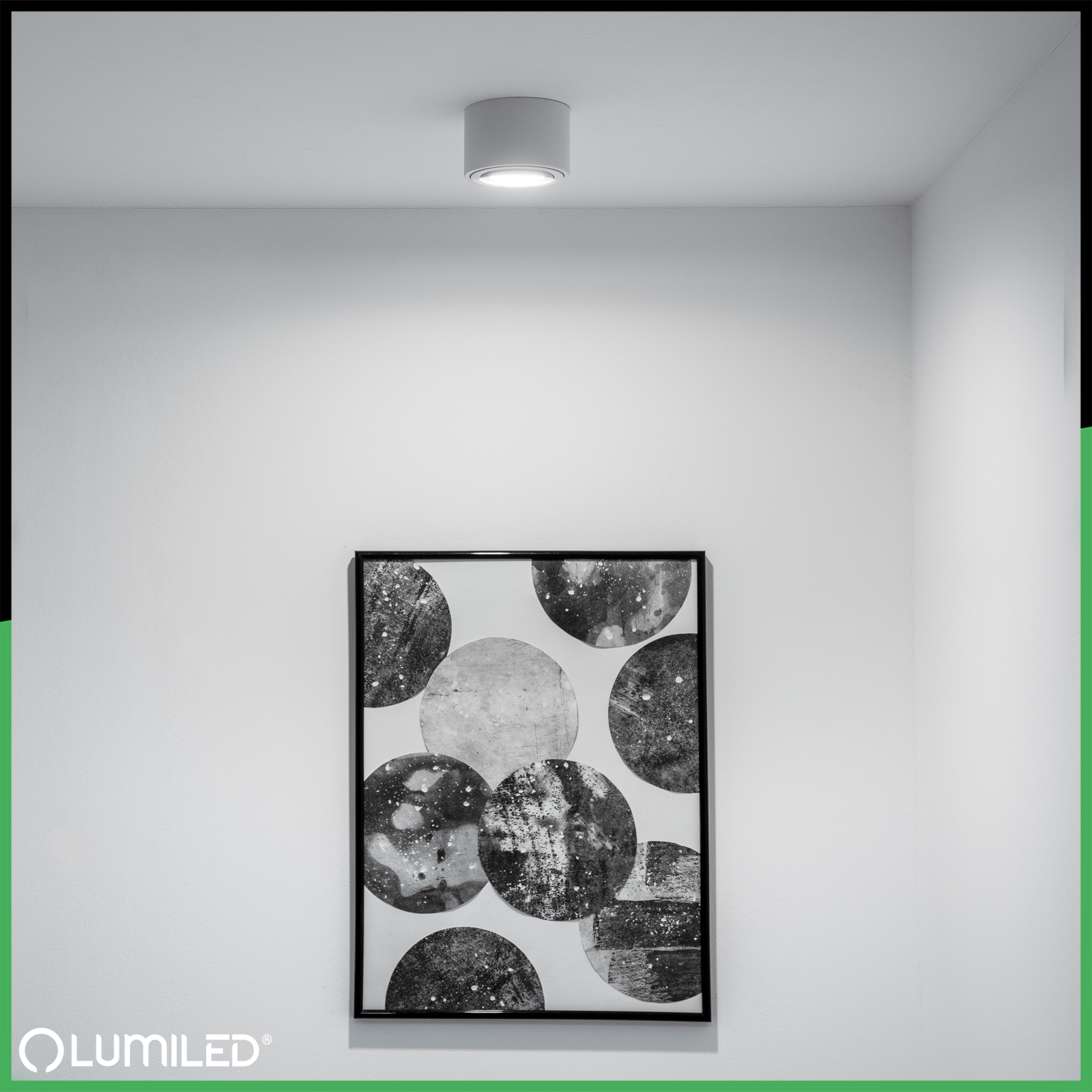 Oprawa Natynkowa HALOGENOWA Tuba Spot Ruchoma Okrągła Biała 50mm + Wkład LED 7W 3000K  AMAT-S LUMILED - obszar zastosowań