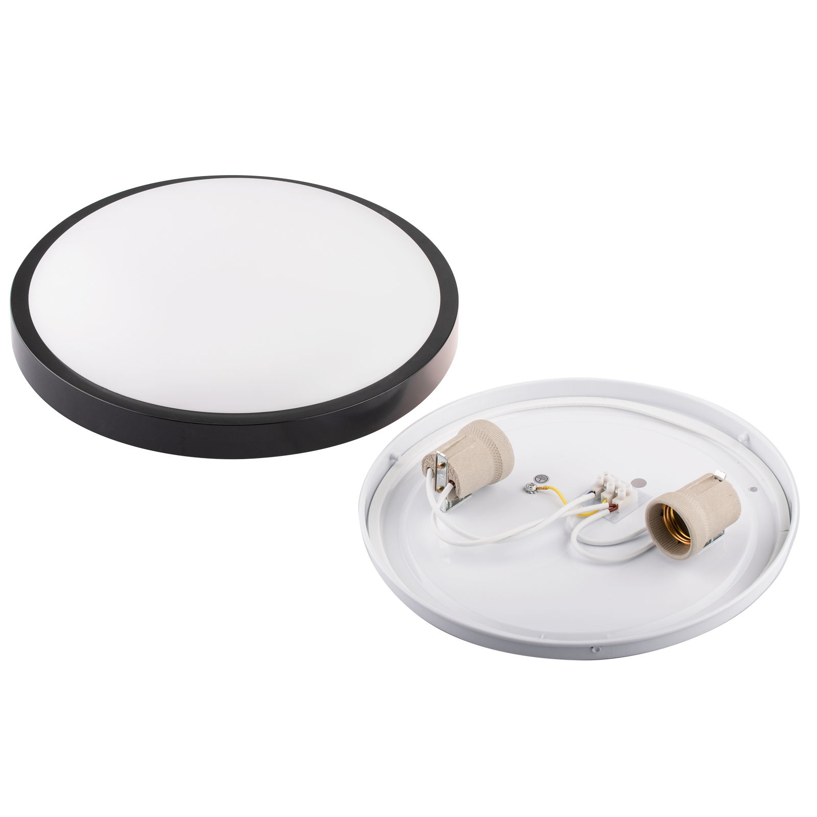 Plafon LED Lampa Sufitowa Natynkowa 2x E27 DUALIO Okrągły IP44 30cm LUMILED - skład produktu