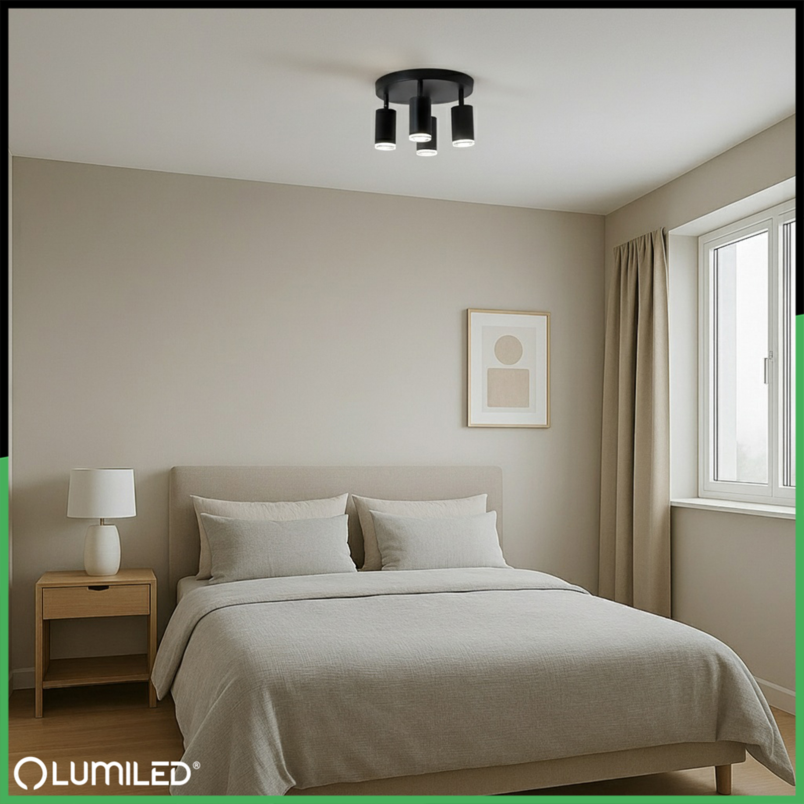 Lampa Sufitowa SPOT TUBA Reflektor LED Oprawa Halogenowa 4xGU10 Plafon - obszar zastosowań
