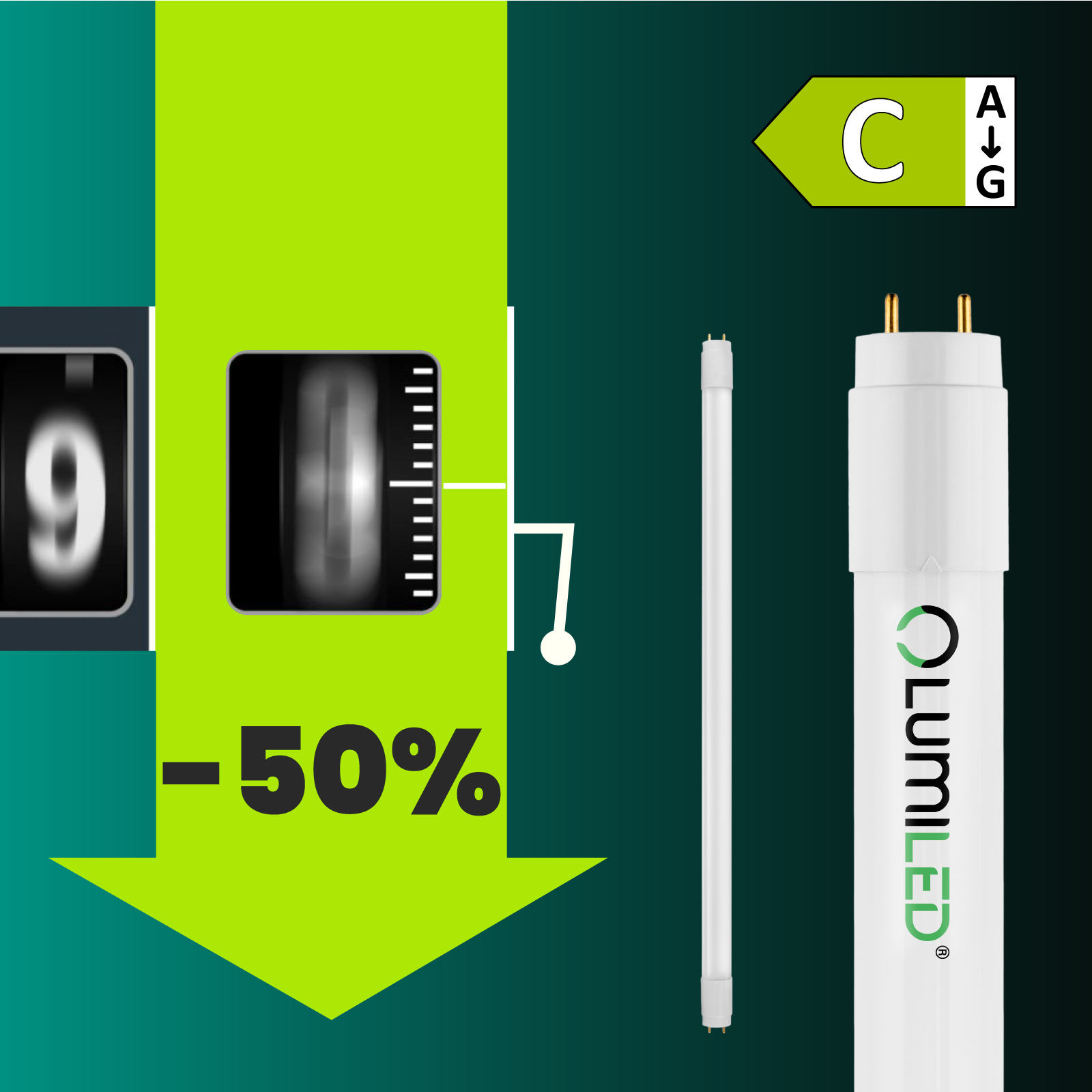Świetlówka LED TUBA G13 T8 9W 1440lm 6500K Zimna 60cm 160lm/W Lumiled - trzecia cecha produktu