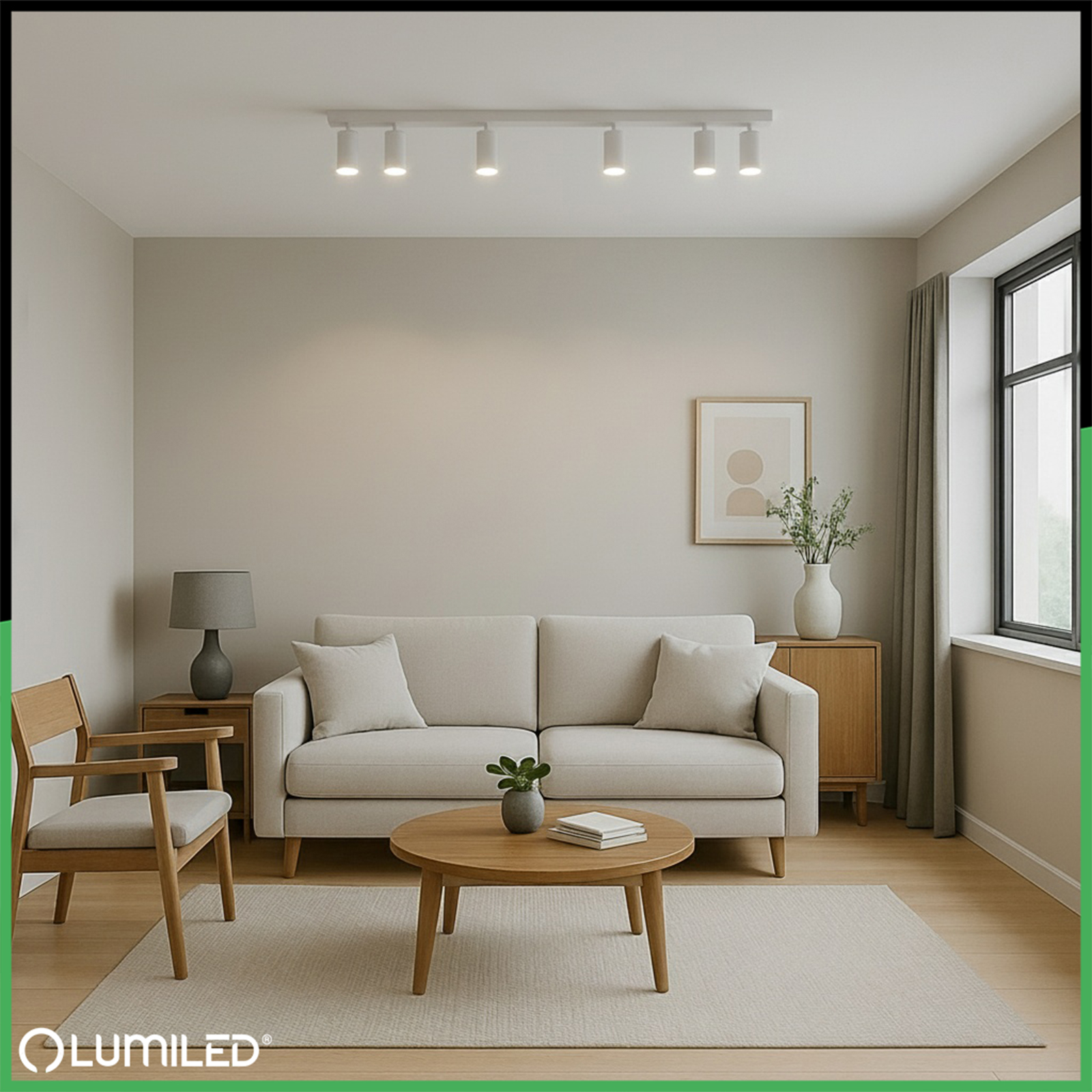Lampa Sufitowa SPOT TUBA Reflektor Oprawa Halogenowa 6x GU10 TABULA LUMILED - obszar zastosowań