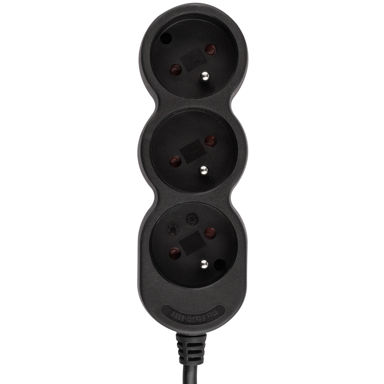 Przedłużacz Sieciowy Kabel z Uziemieniem Listwa Zasilająca 3 Gniazda 3m Czarny Sznur Lendo Lumiled - trzecia cecha produktu