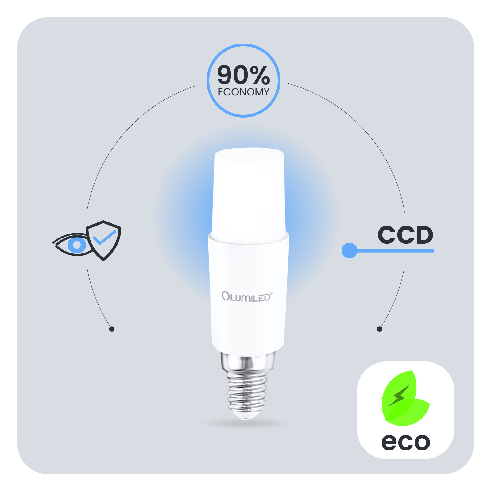 6x Żarówka LED E14 Tubularna T37 10W = 75W 1055lm 4000K Neutralna 200° LUMILED - pierwsza cecha produktu