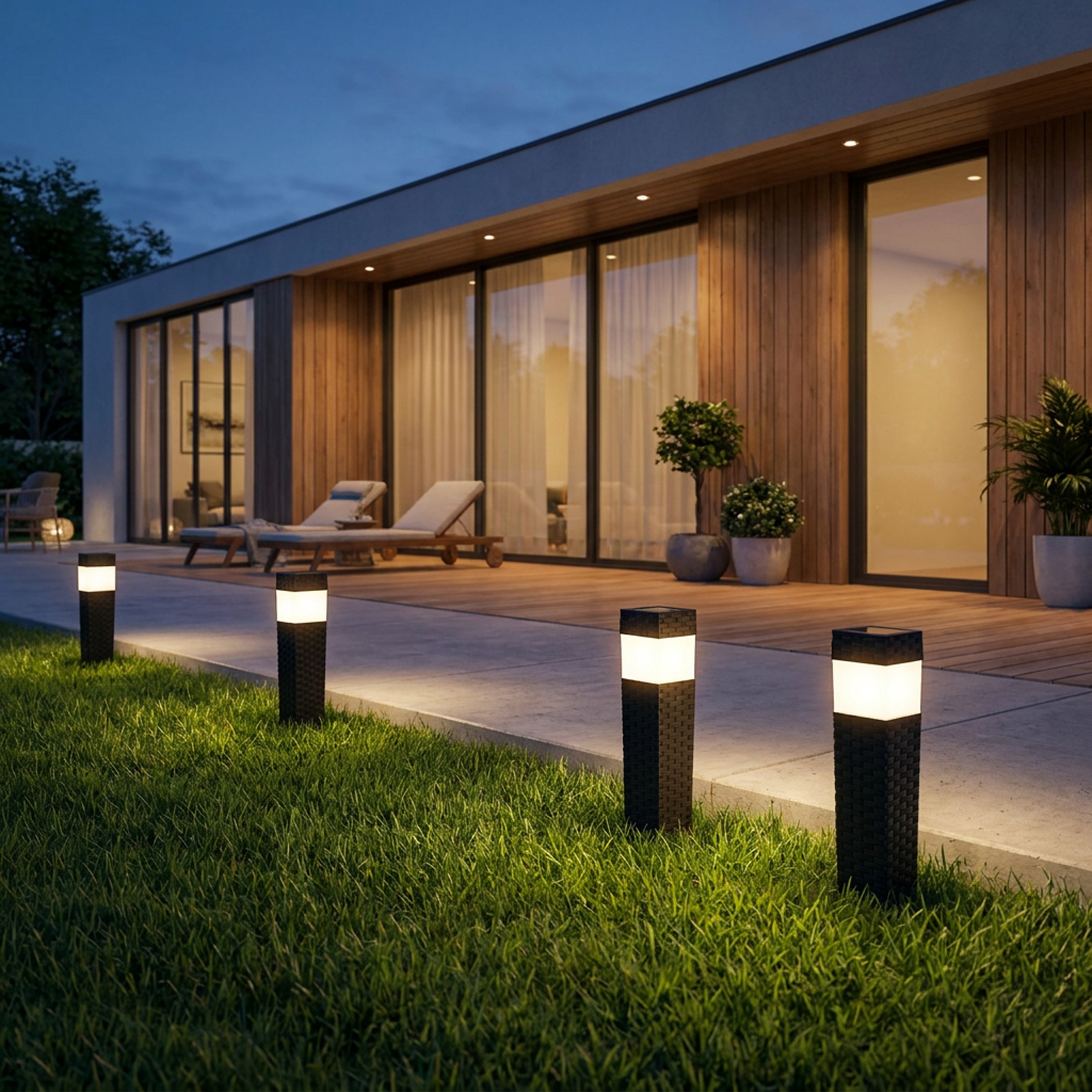 Lampa Ogrodowa Zewnętrzna LED Wbijana 4000K IP44 Czujnik Zmierzchu PASCAL LUMILED - obszar zastosowań