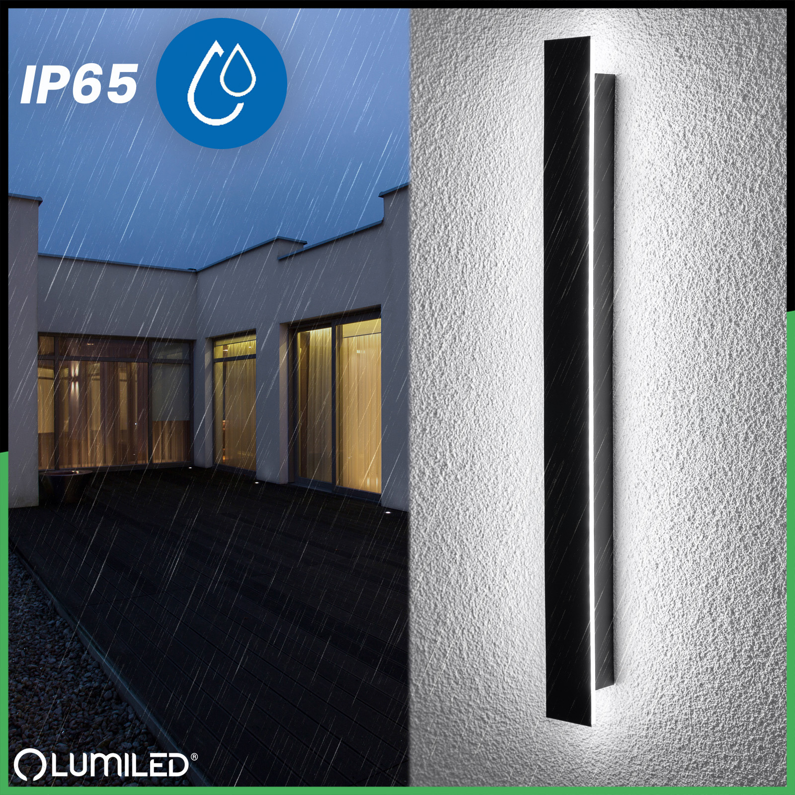 Lampa Ogrodowa LED Natynkowa PELIO Kinkiet Elewacyjny Ścienny 18W 4000K IP65 LUMILED - pierwsza cecha produktu
