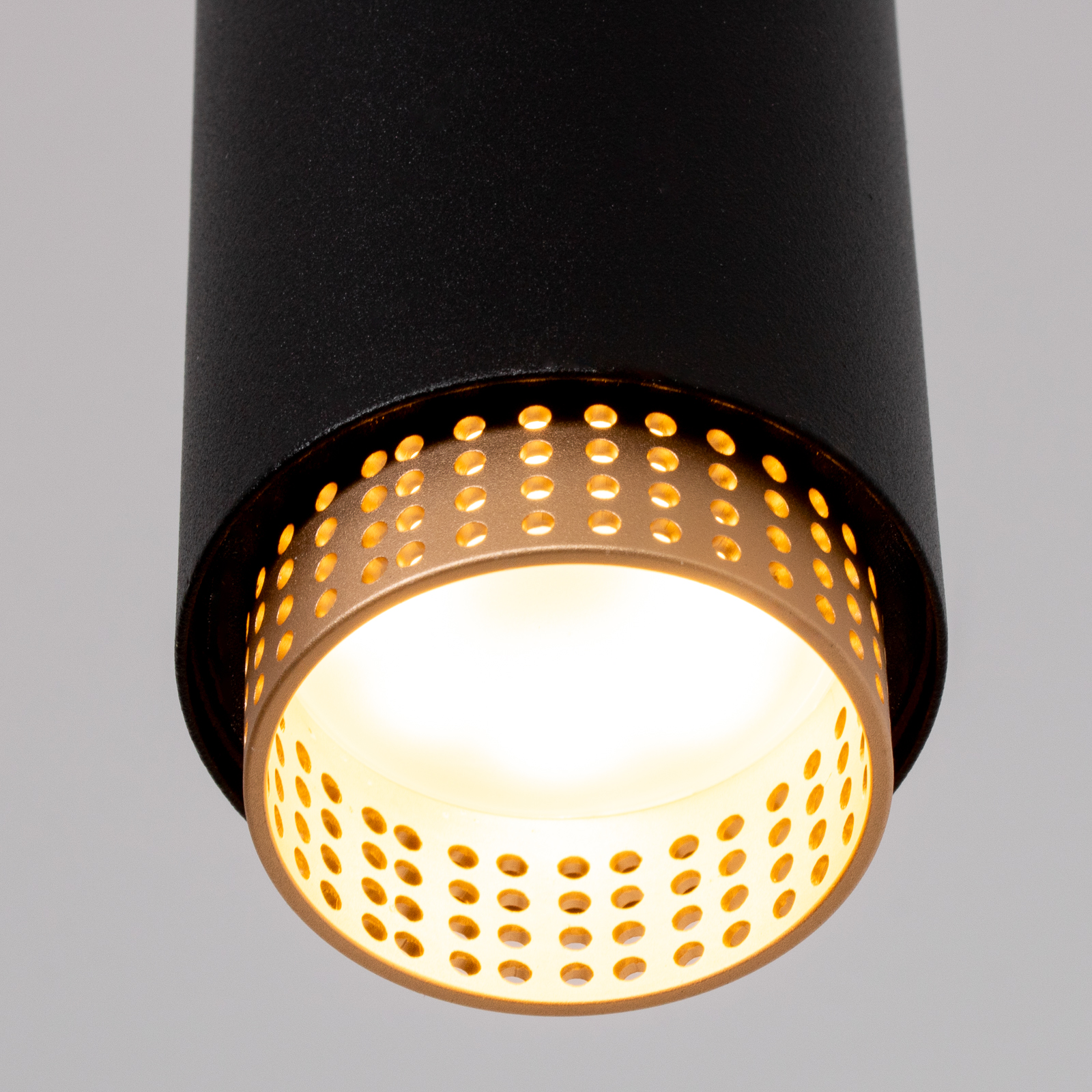 Lampa Wisząca Sufitowa LED GU10 Żyrandol Reflektor Tuba Zwis ELIGIS Czarny LUMILED - trzecia cecha produktu