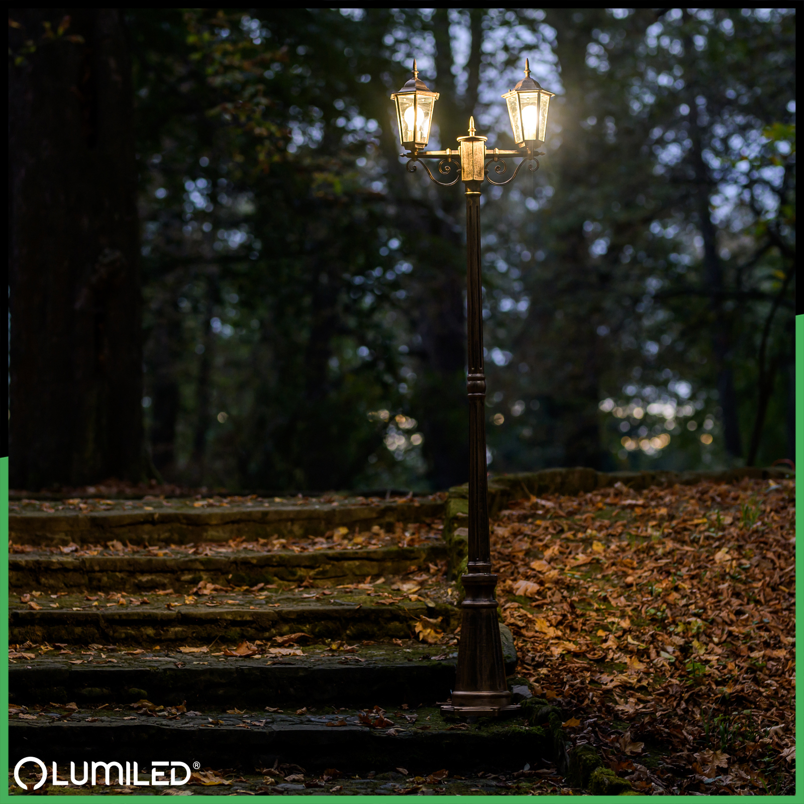 Lampa Ogrodowa Stojąca LED Słupek 2m E27 Latarnia Zewnętrzna Dekoracyjna BELLIS LUMILED - obszar zastosowań