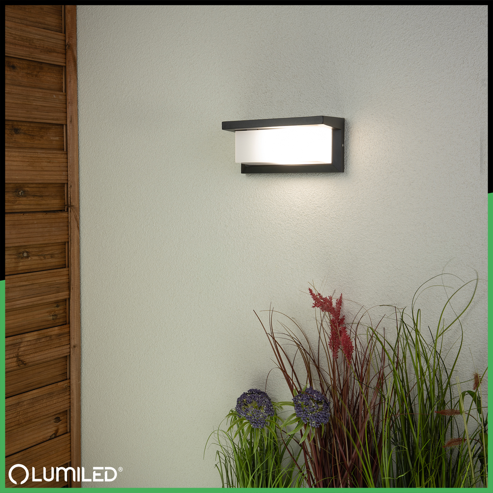 Lampa Ogrodowa Kinkiet Elewacyjny E27 Prostokątny LEVIS LUMILED - obszar zastosowań
