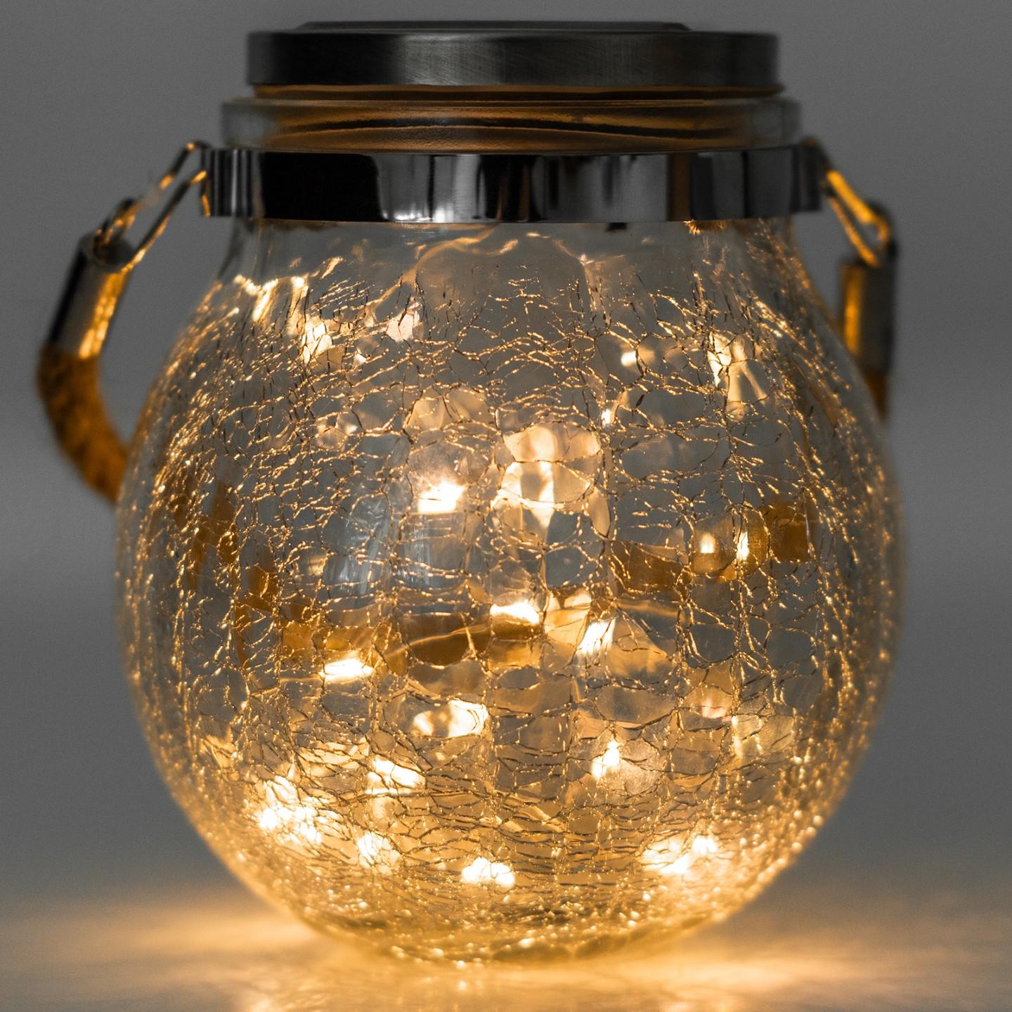 Lampa Solarna Ogrodowa LED MAGUS 3000K Latarenka Lampion na Baterie Kula Szklana Słoik LUMILED - trzecia cecha produktu