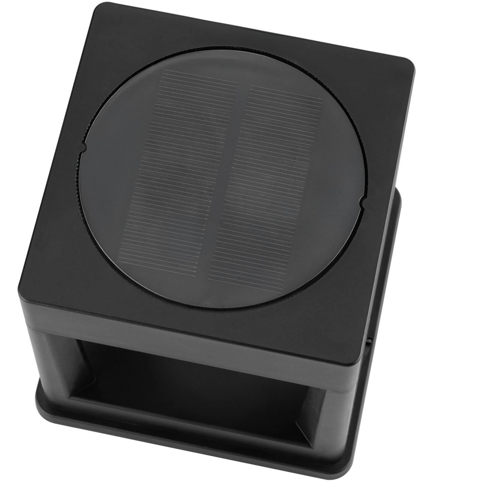 Lampa Solarna Ogrodowa LED Wbijana Zewnętrzna na Słupek Ogrodzeniowy Ogrodzenie Balustradę Taras 3000K KWADRUS LUMILED - pierwsza cecha produktu