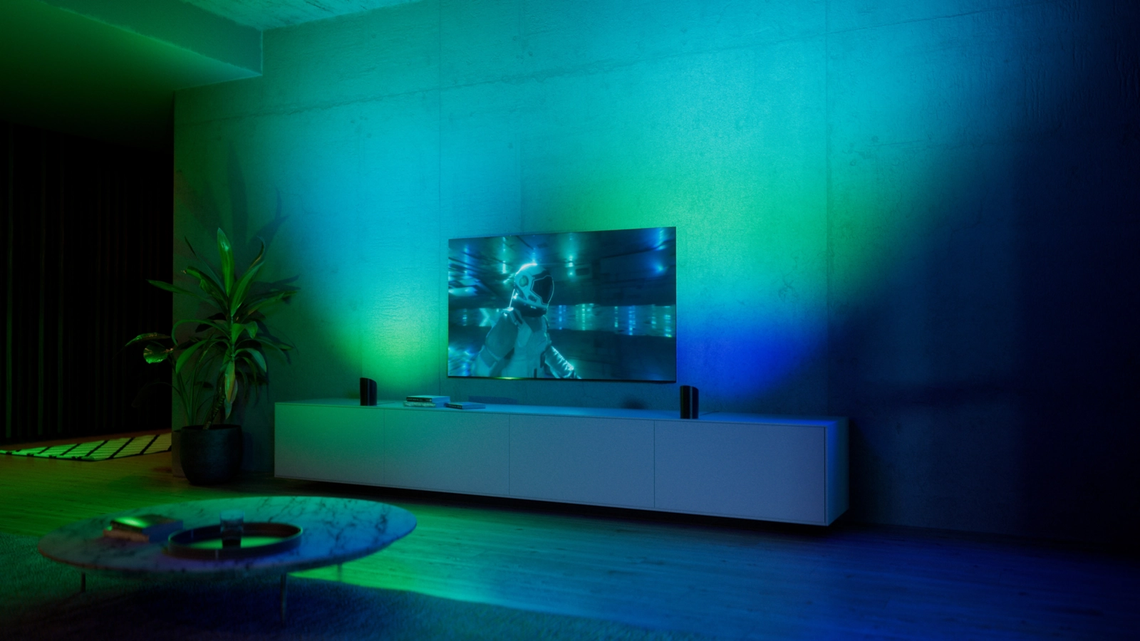 Lampka Biurkowa LED do Podświetlania Ścian 1035lm IP20 White and Color Ambiance RGB + TW Czarna Inteligentna SMART Zigbee Bluetooth Indoor Table Lamp Play Wall Washer Philips HUE - obszar zastosowań