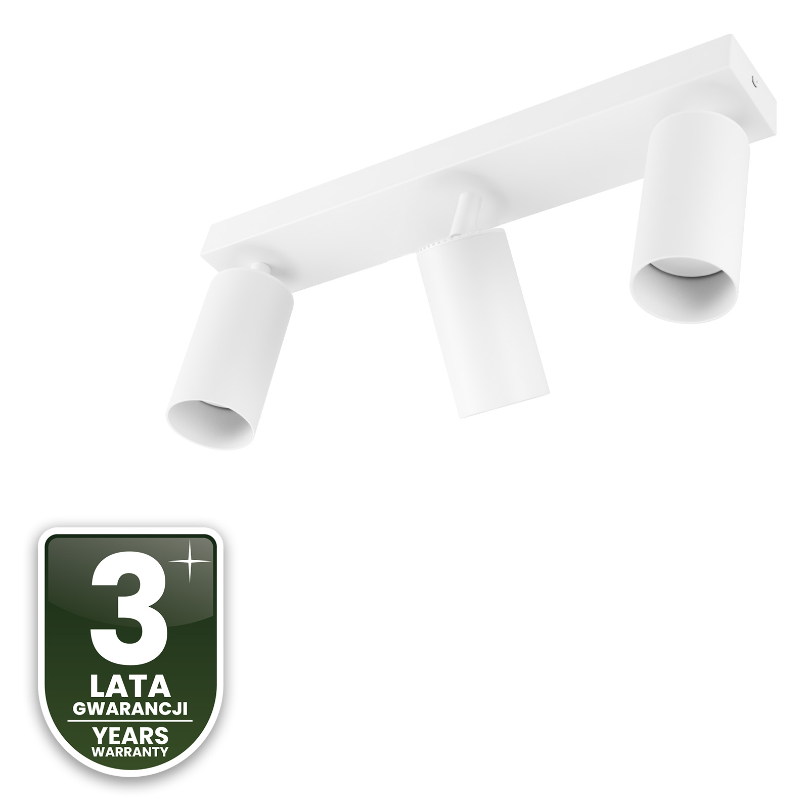 Lampa Sufitowa SPOT TUBA Reflektor Oprawa Halogenowa 3x GU10 TABULA LUMILED - trzecia cecha produktu