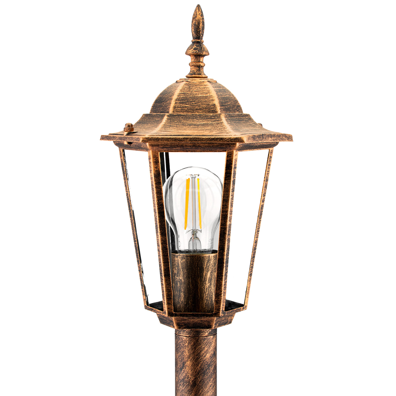 Lampa Ogrodowa Zewnętrzny E27 Niski SŁUPEK LATARNIA 110cm Patyna BELLIS LUMILED - druga cecha produktu