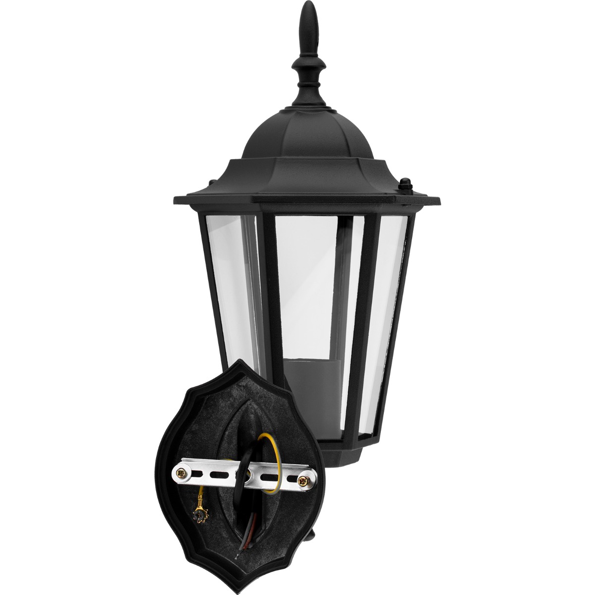 Kinkiet Ogrodowy Elewacyjny Zewnętrzny E27 LATARNIA do GÓRY Czarna BELLIS LUMILED - trzecia cecha produktu