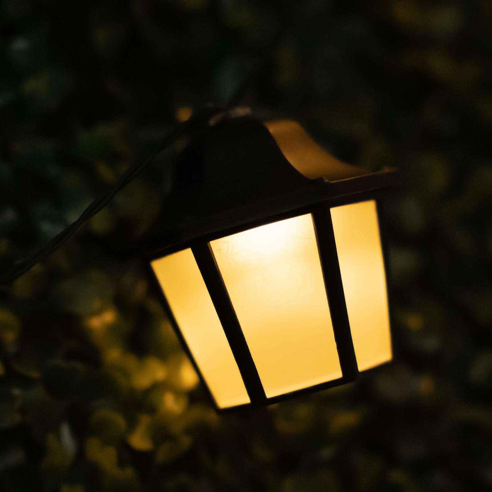 Girlanda Solarna Ogrodowa 10x LED Latarenka 3.8m 3000K Ciepła ARIA LUMILED - pierwsza cecha produktu