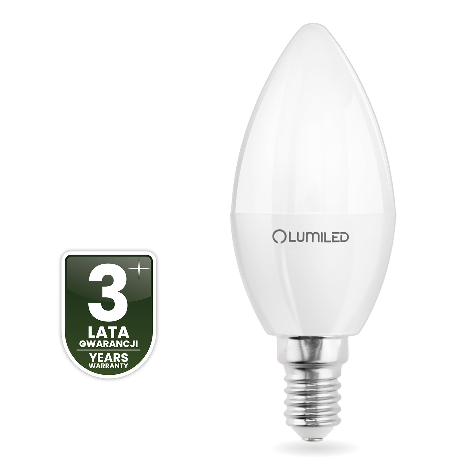 Żarówka LED E14 Świeczka B35 2,5W = 25W 249lm 6500K Zimna 180° LUMILED - czwarta cecha produktu